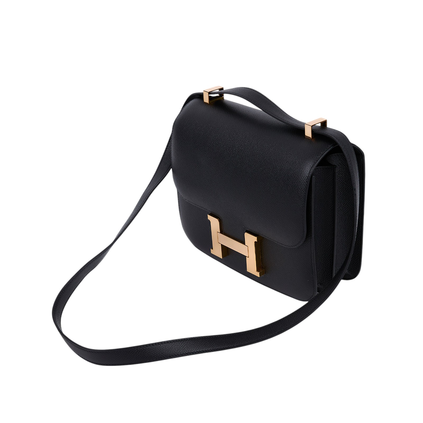 愛馬仕 Hermès Constance Bag 康康包 24 CN24 D刻 黑玫瑰金CONSTANCE24 原廠盒子/防塵袋