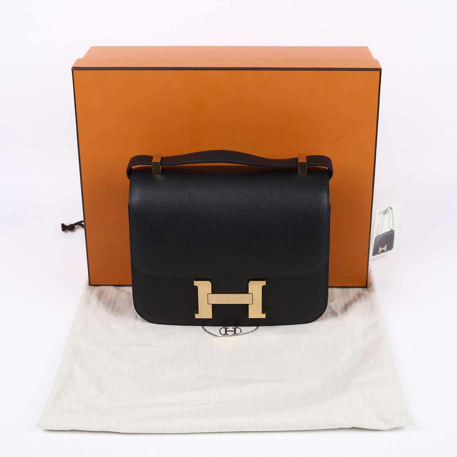 愛馬仕 Hermès Constance Bag 康康包 24 CN24 D刻 黑玫瑰金CONSTANCE24 原廠盒子/防塵袋
