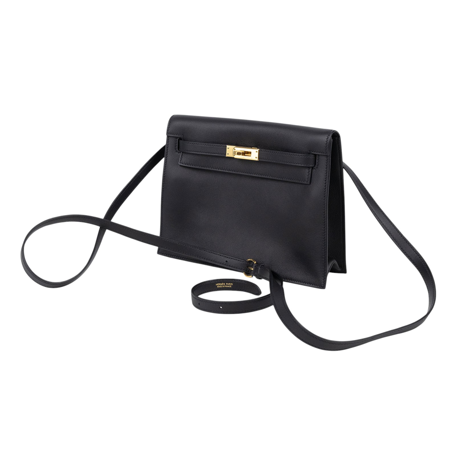 愛馬仕 Hermès Kelly Danse 側背 斜背 肩背包 KLD Y刻 黑KELLY DANSE 原廠盒子/防塵袋