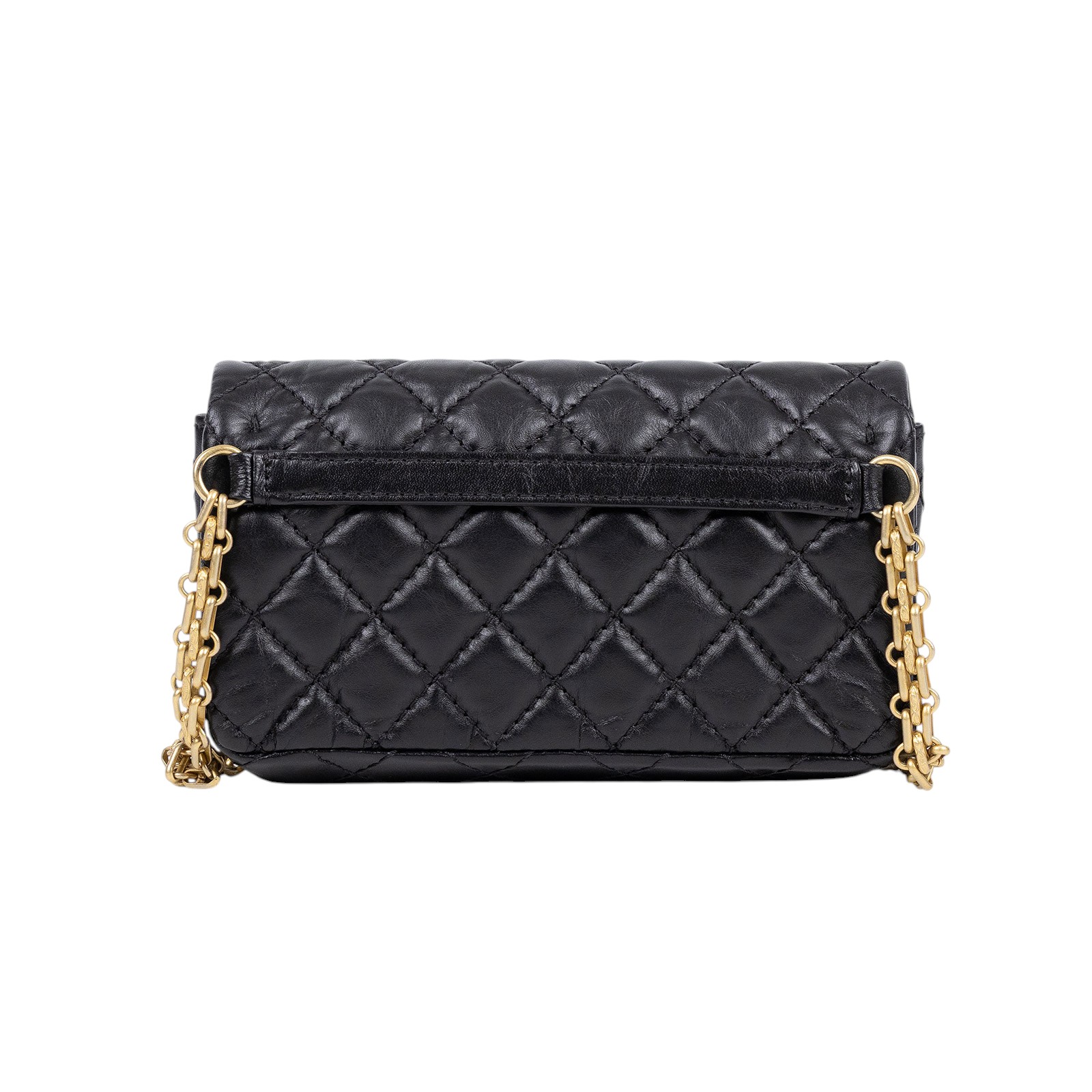 香奈兒 CHANEL 2.55 腰包 口蓋包 A57791 黑金2.55腰包 原廠盒子/防塵袋/保證卡