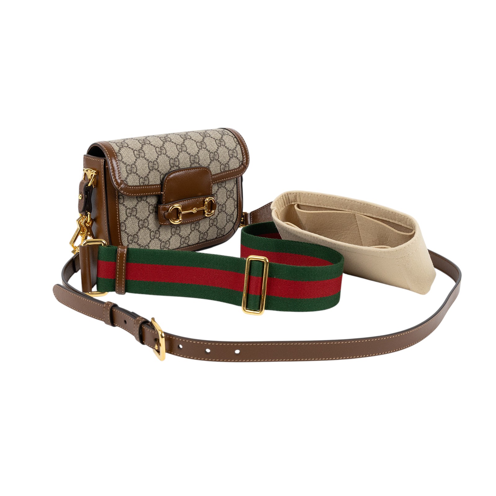 古馳 GUCCI Horsebit 1955 迷你 馬鞍包 658574 520981 老花1955 MINI 防塵袋/原廠盒子