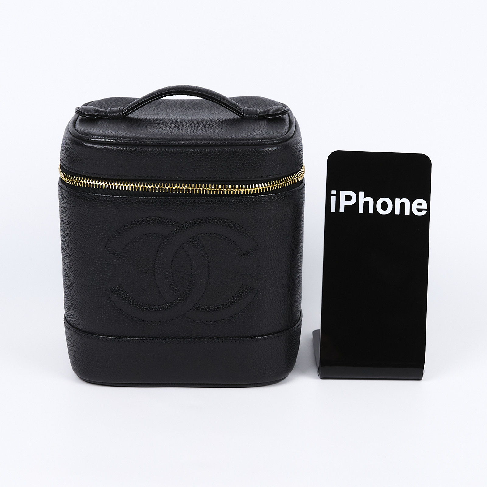 香奈兒 CHANEL Vanity Case 手提 化妝箱 A01998 黑VINTAGE化妝箱 防塵袋/原廠盒子/保證卡