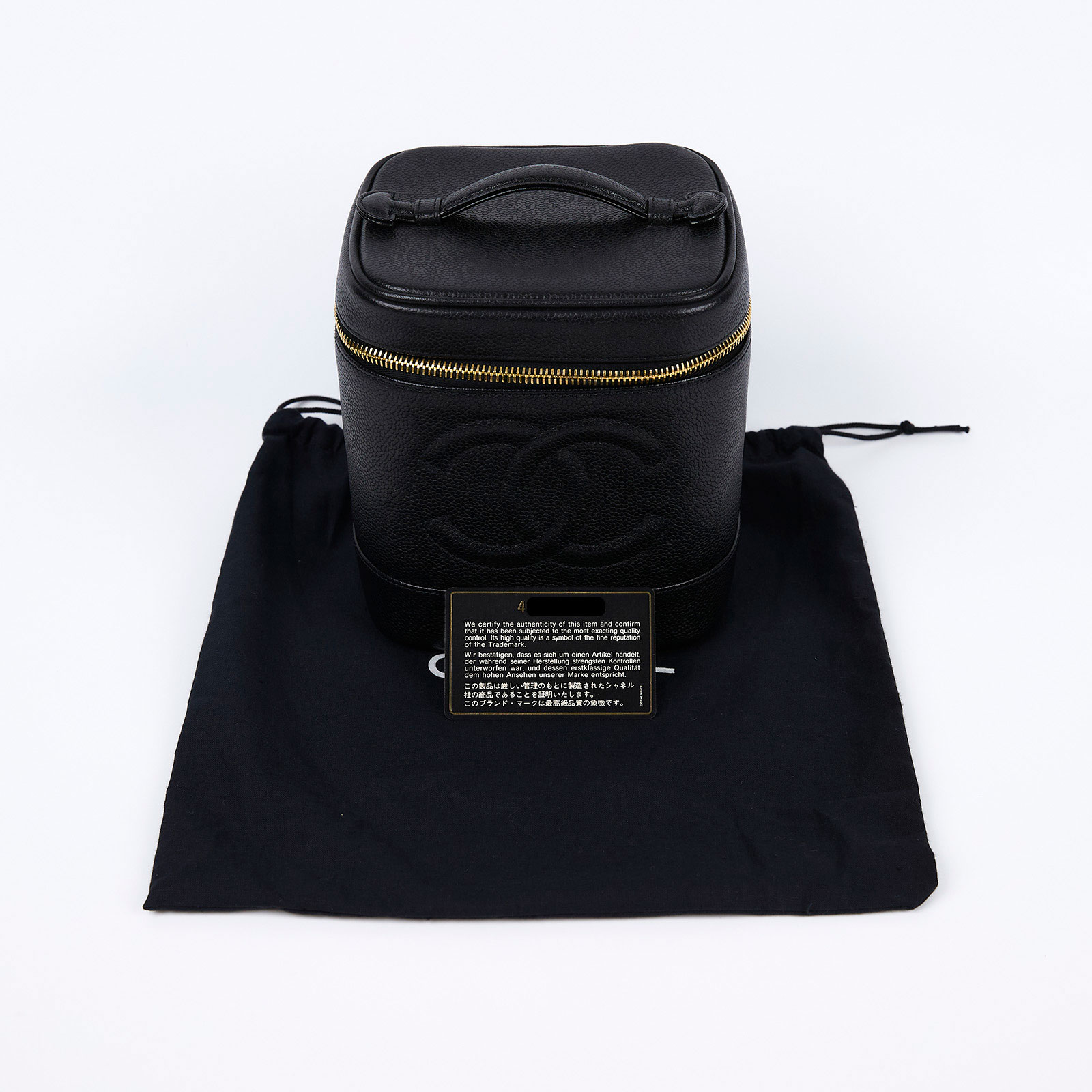 香奈兒 CHANEL Vanity Case 手提 化妝箱 A01998 黑VINTAGE化妝箱 防塵袋/原廠盒子/保證卡
