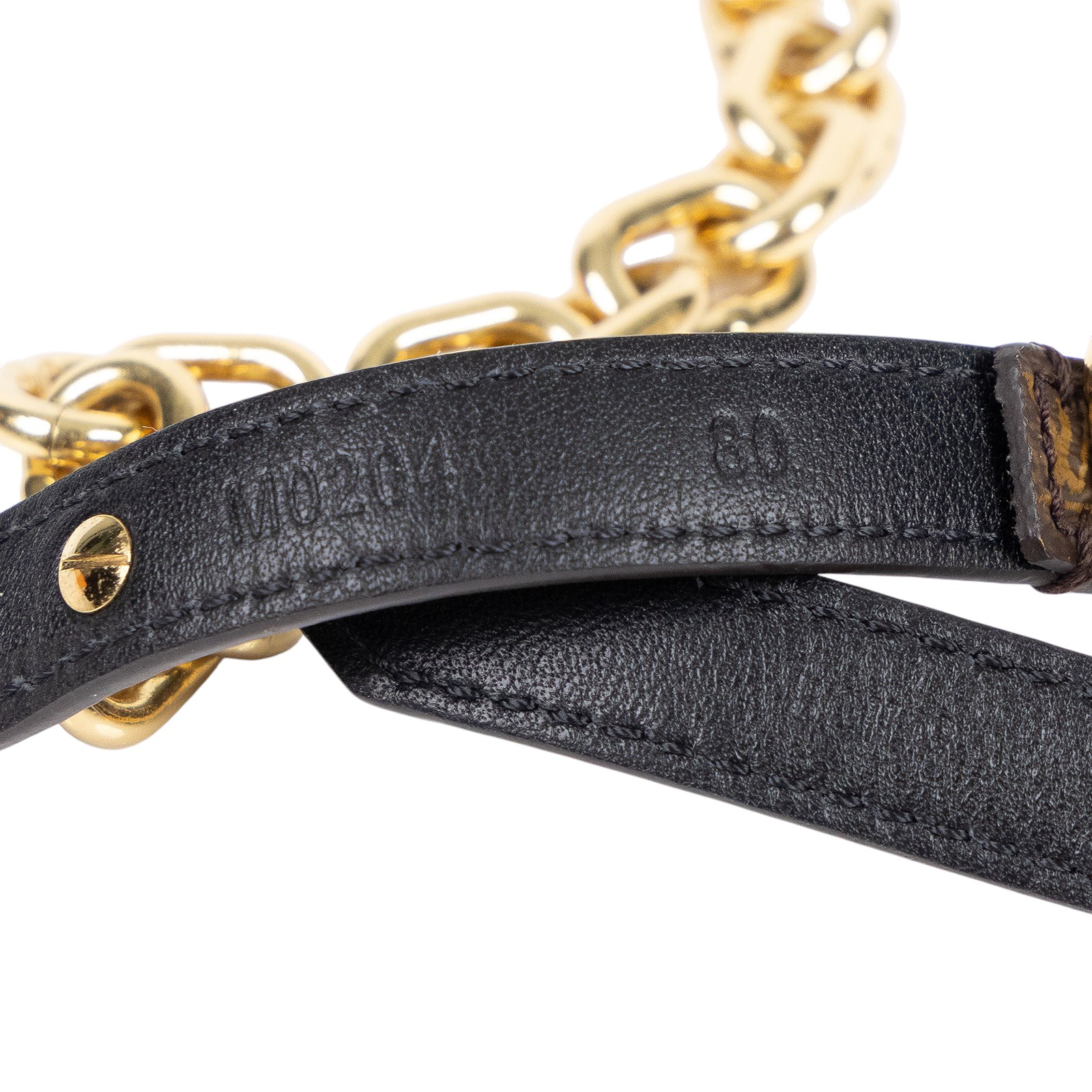 路易威登 LOUIS VUITTON 腰鍊  金腰鍊 #80 防塵袋/原廠盒子