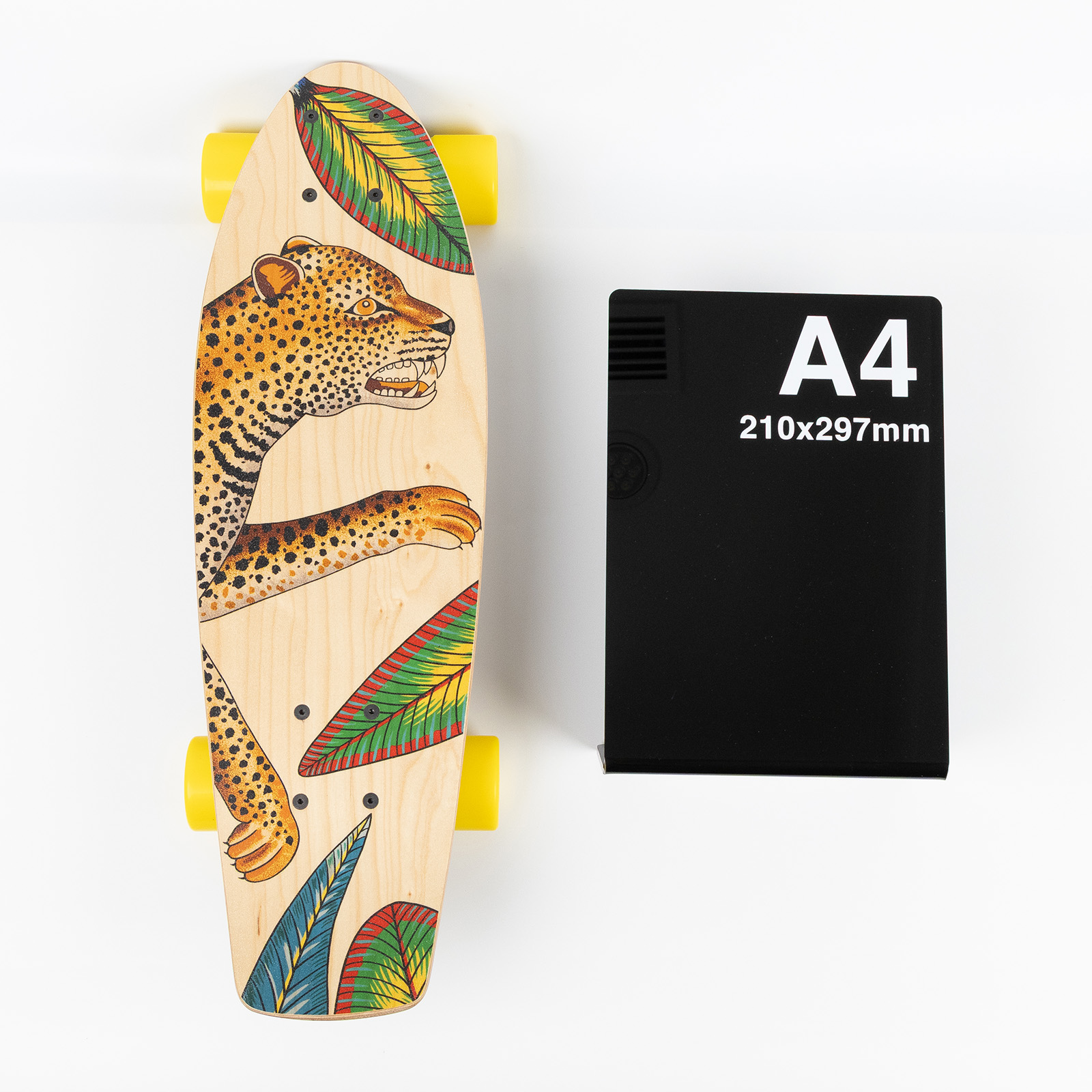 愛馬仕 Hermes 長板滑板   豹樹葉滑板 原廠盒子