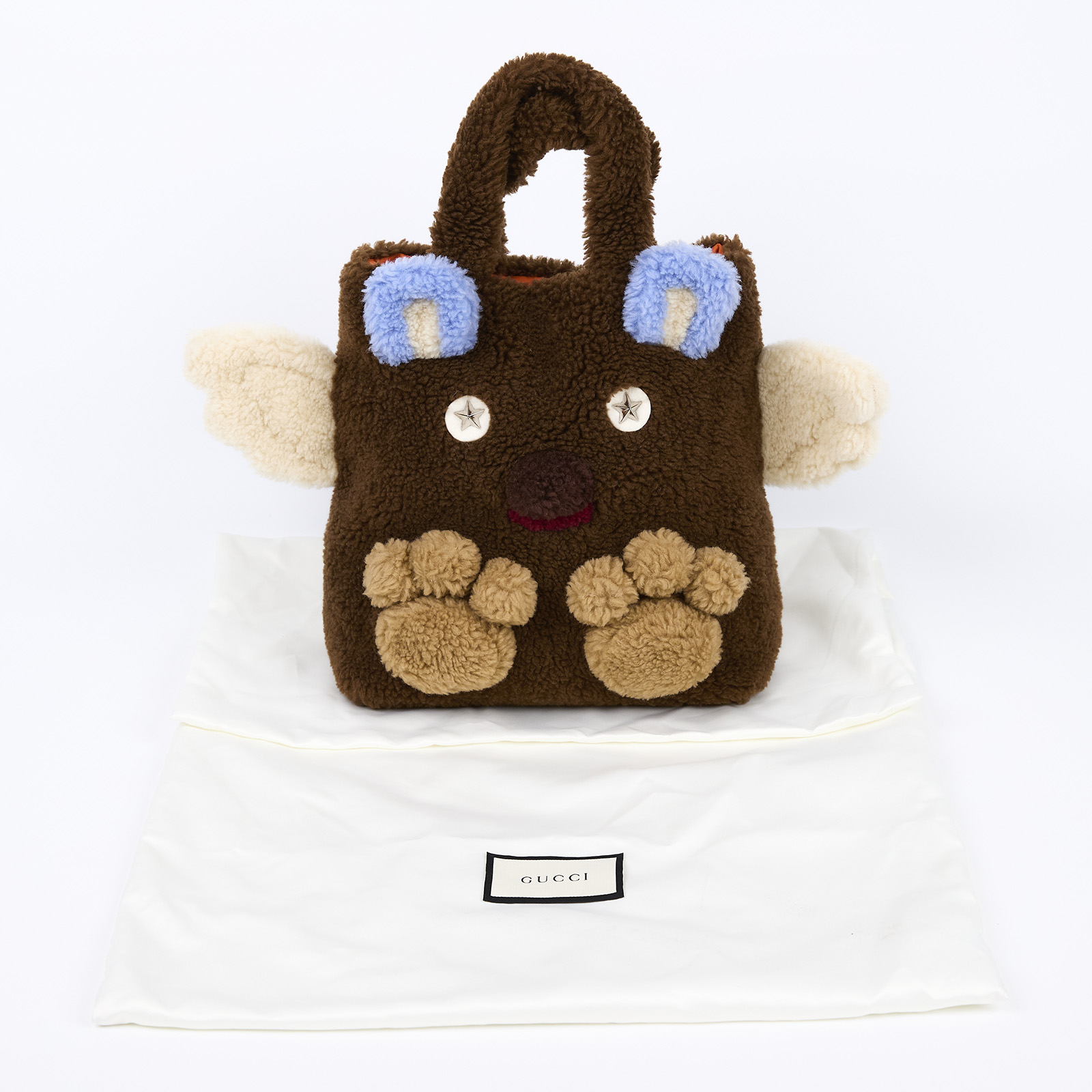 古馳 GUCCI 絨毛托特包 581007 毛毛熊托特 無附屬品