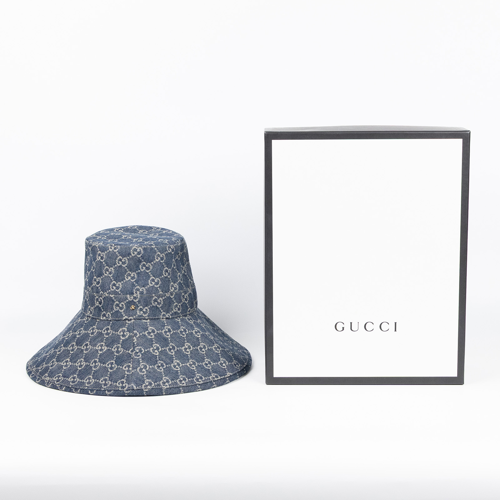 古馳 GUCCI GG 漁夫帽 631958_M 大牛仔遮陽帽#M 原廠盒子