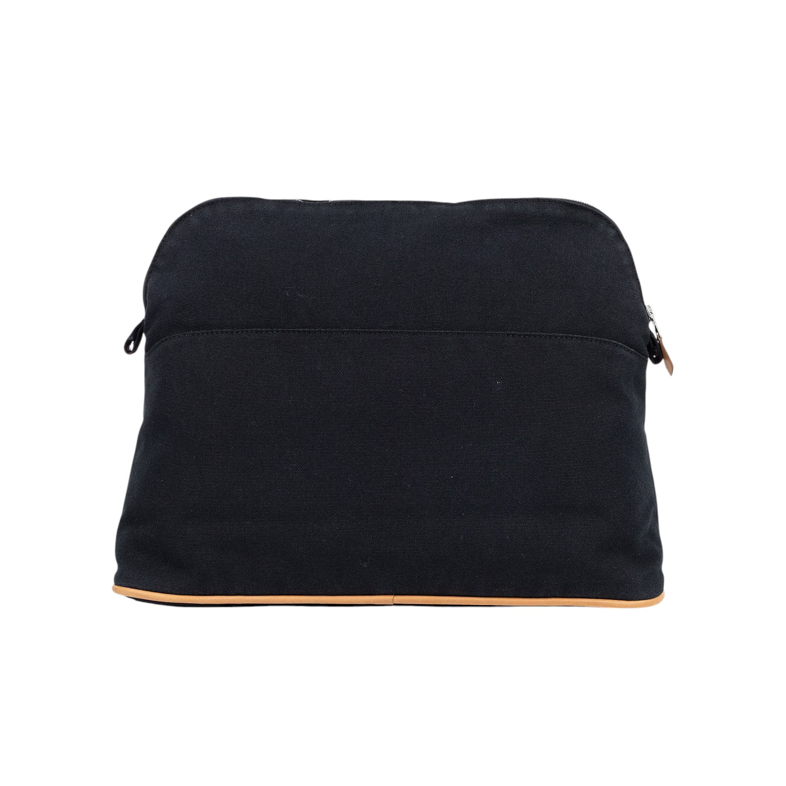 愛馬仕 Hermes Bolide 收納包 大型  黑帆布化妝包 大 無附屬品