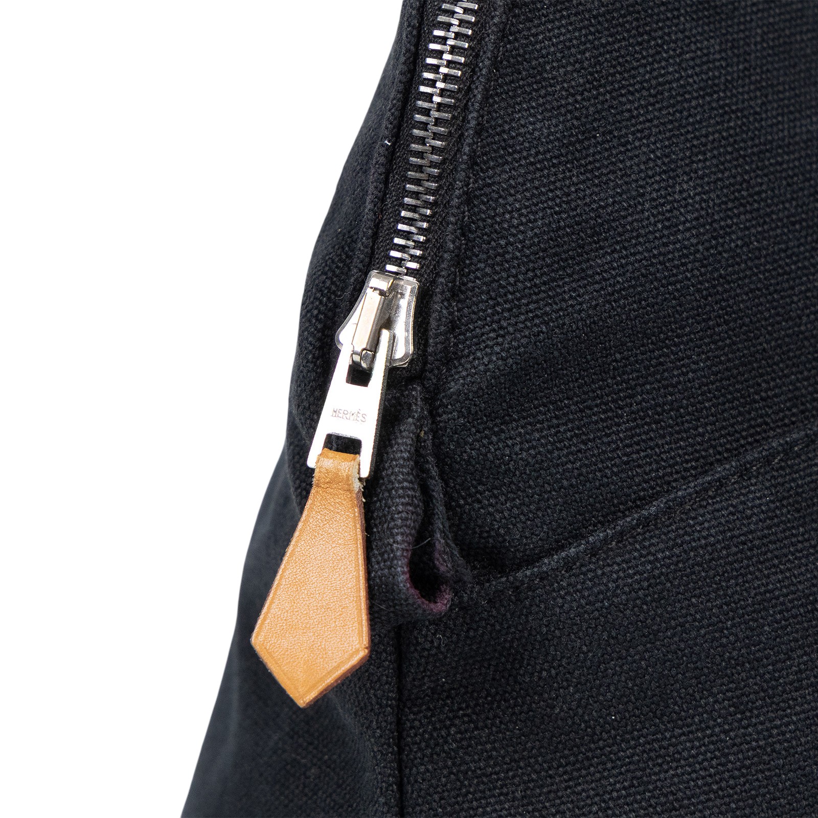 愛馬仕 Hermes Bolide 收納包 大型  黑帆布化妝包 大 無附屬品