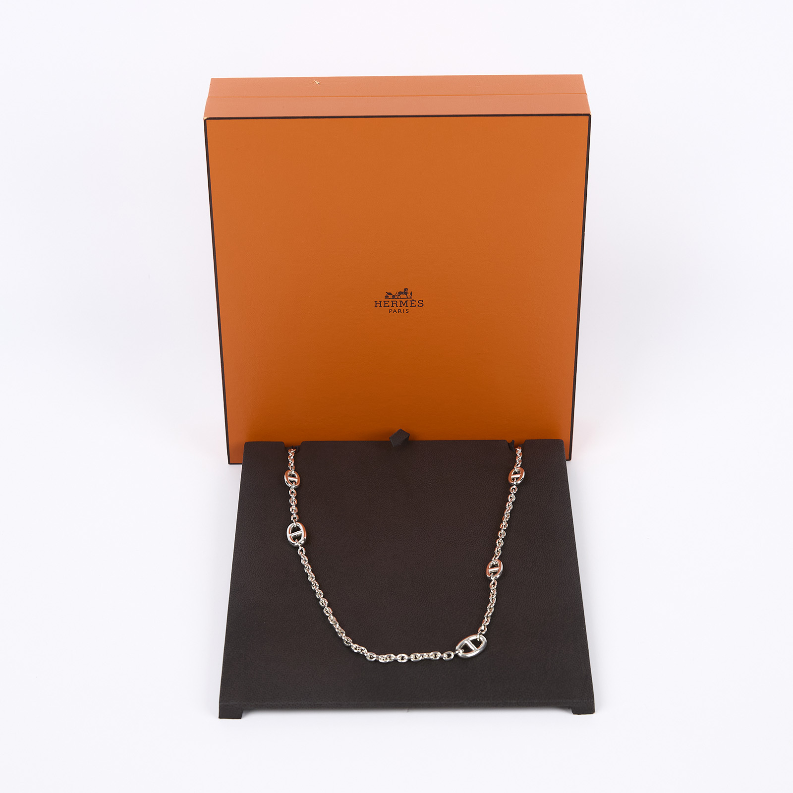 愛馬仕 Hermès Farandole 160 豬鼻子 長項鍊 H104569Bv00  925豬鼻鍊 原廠盒子