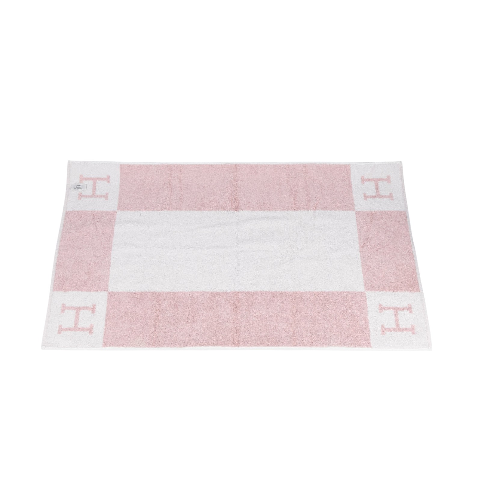 愛馬仕 Hermes Avalon 毛巾 丁香粉 H102193Mv02 粉中浴巾1 無附屬品
