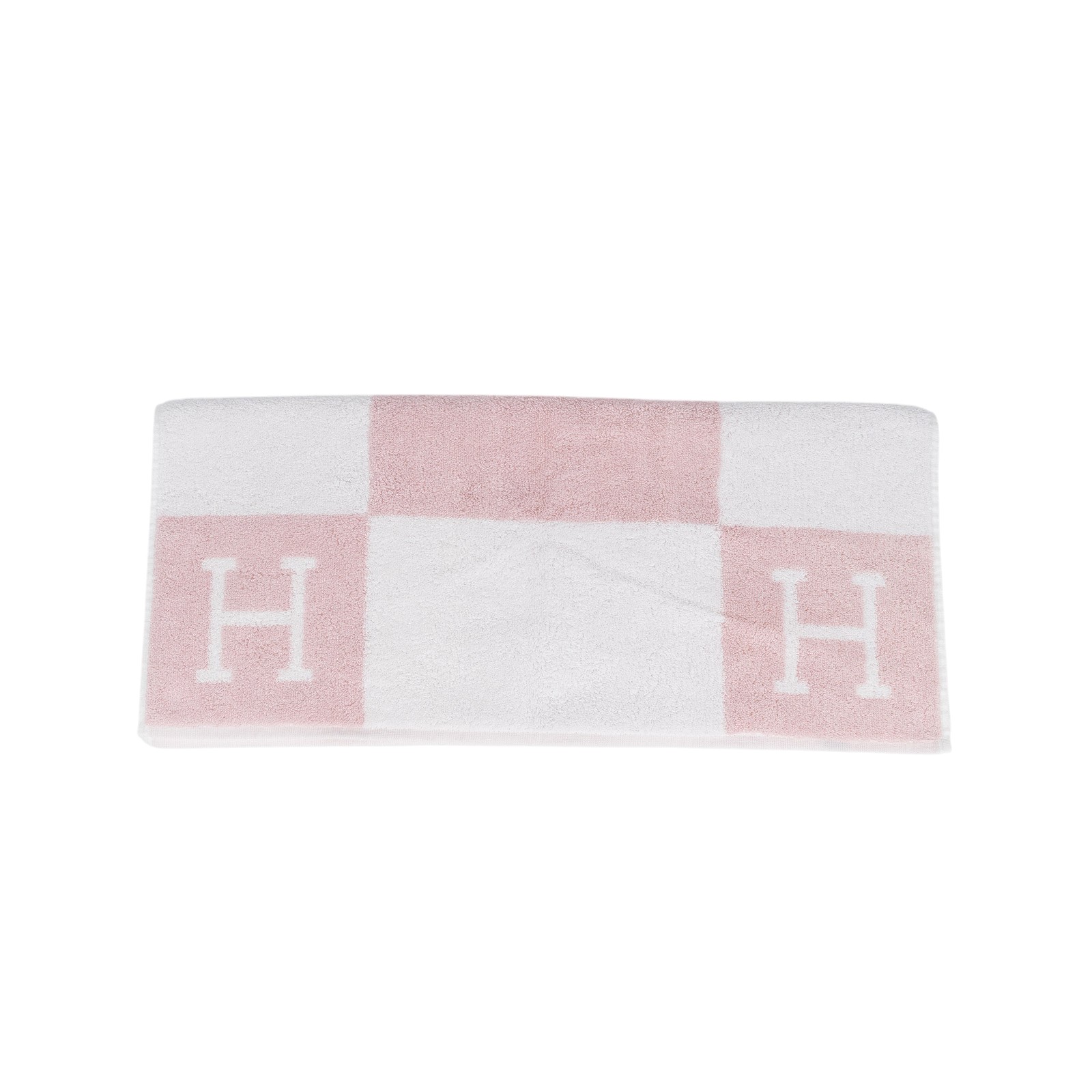 愛馬仕 Hermes Avalon 毛巾 丁香粉 H102193Mv02 粉中浴巾1 無附屬品
