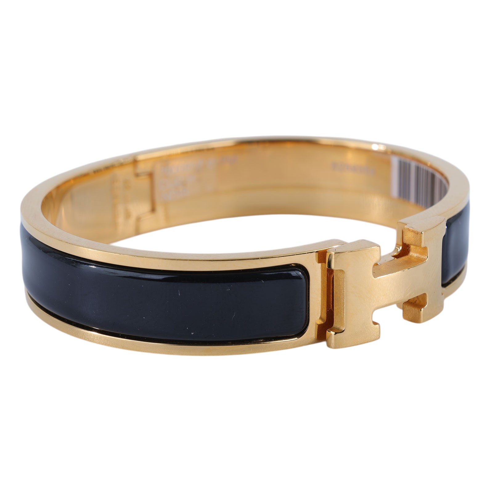 愛馬仕 Hermès Clic H PM 手環 黑色 H700001Fv01PM SP 11 27 黑金CLIC H手環 PM 原廠盒子
