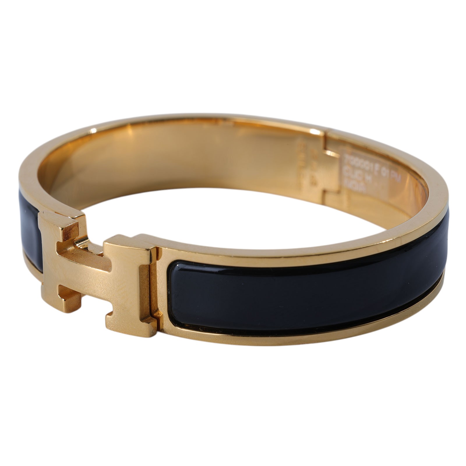 愛馬仕 Hermès Clic H PM 手環 黑色 H700001Fv01PM SP 11 27 黑金CLIC H手環 PM 原廠盒子