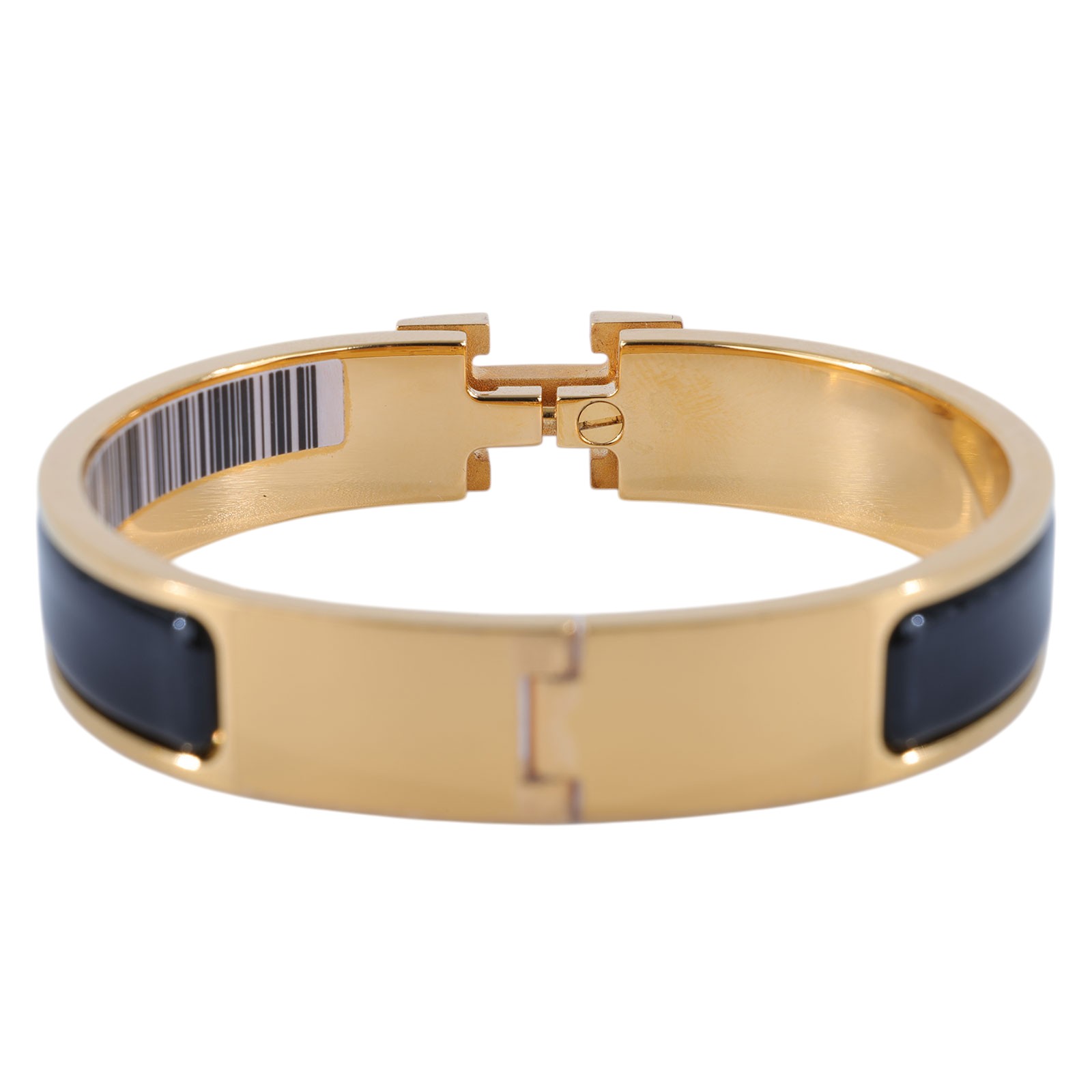 愛馬仕 Hermès Clic H PM 手環 黑色 H700001Fv01PM SP 11 27 黑金CLIC H手環 PM 原廠盒子