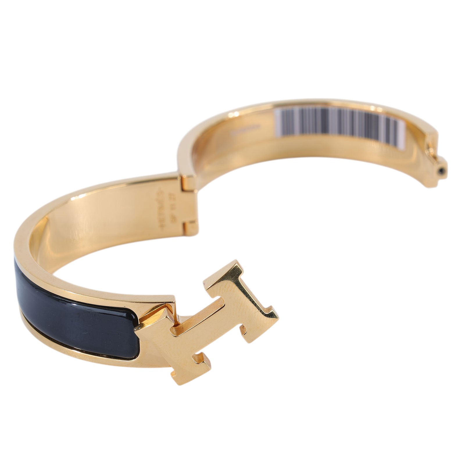 愛馬仕 Hermès Clic H PM 手環 黑色 H700001Fv01PM SP 11 27 黑金CLIC H手環 PM 原廠盒子