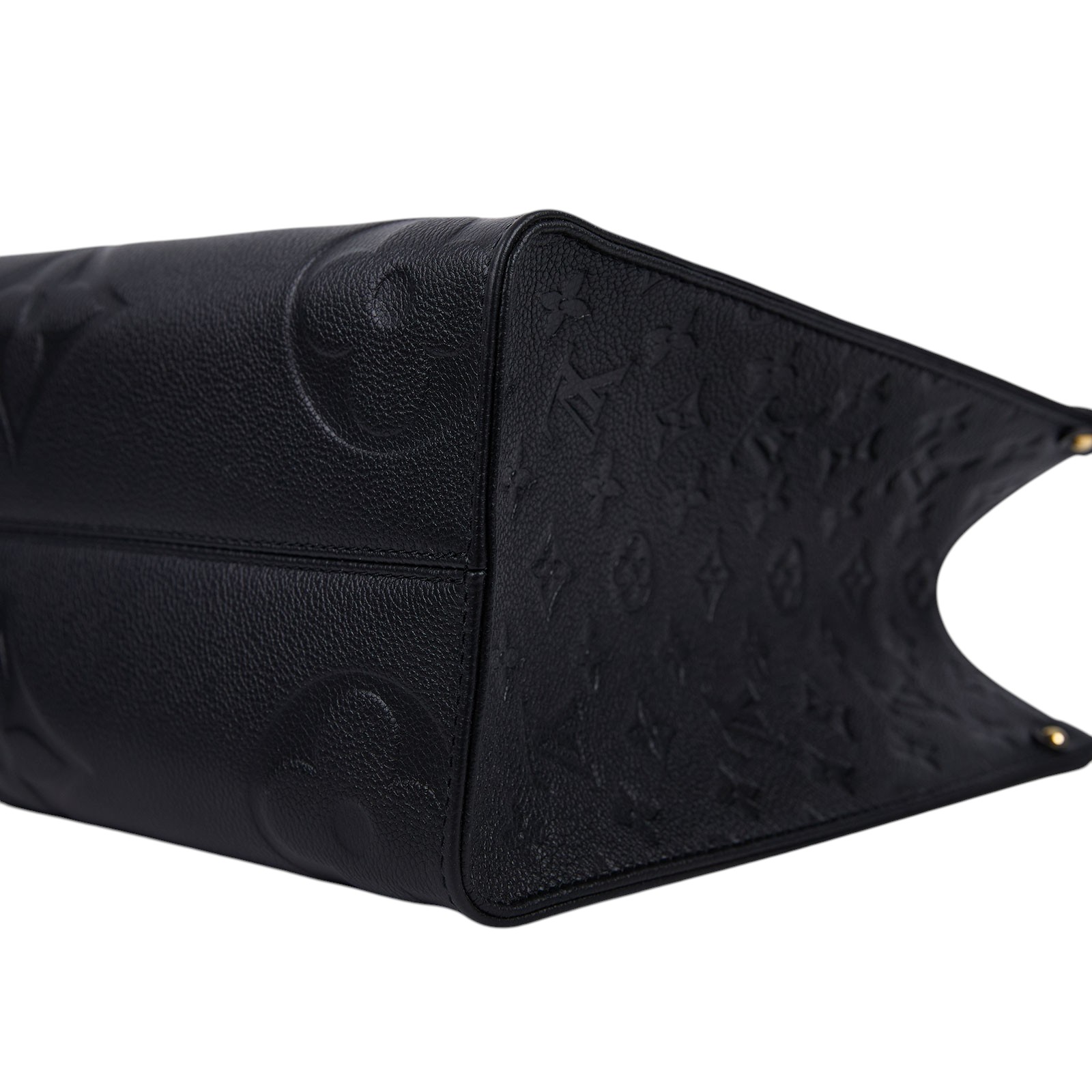 路易威登 LOUIS VUITTON OnTheGo MM 黑色 壓花 手提 肩背包 M45595 晶片款 黑ONTHEGO MM 防塵袋/原廠盒子/購買證明