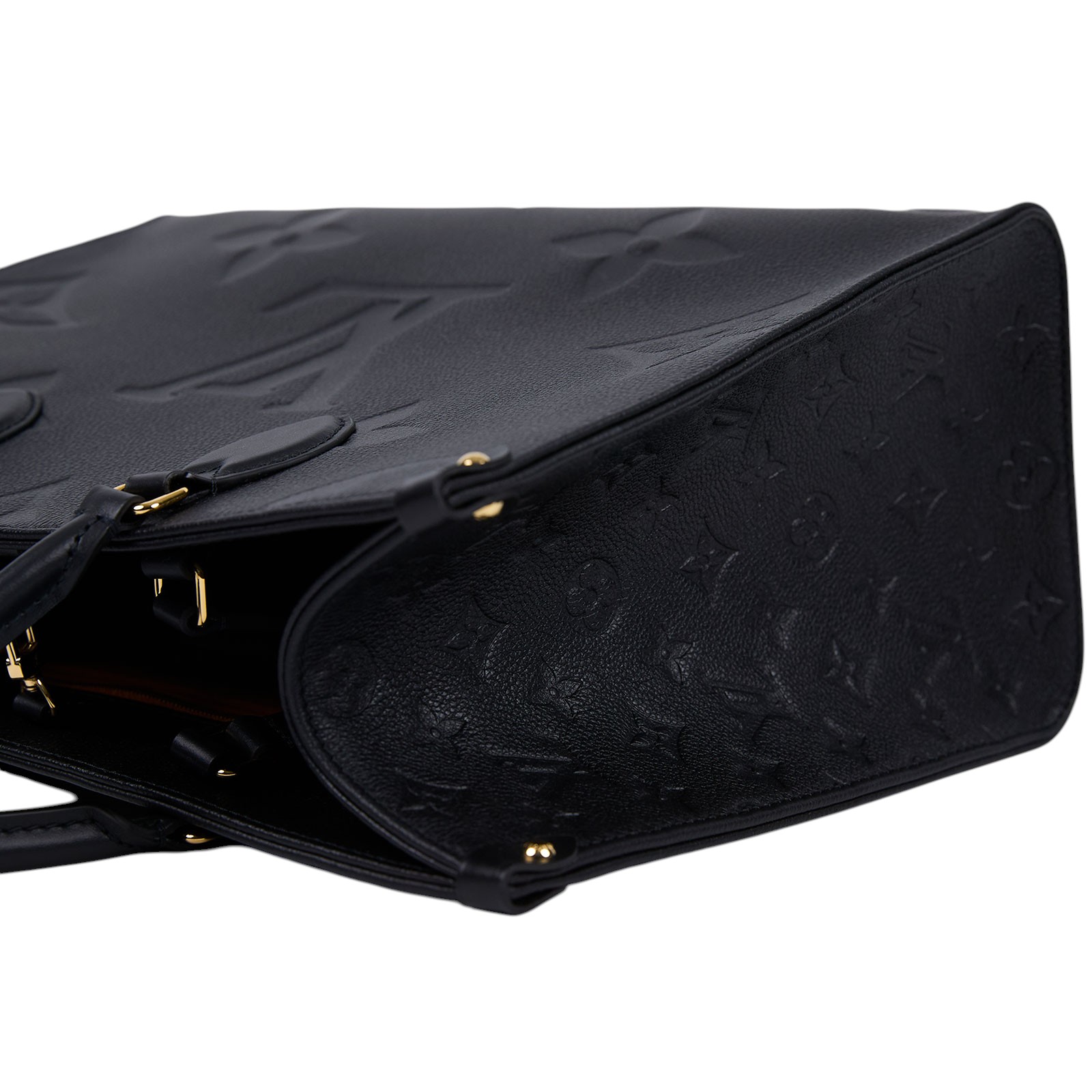 路易威登 LOUIS VUITTON OnTheGo MM 黑色 壓花 手提 肩背包 M45595 晶片款 黑ONTHEGO MM 防塵袋/原廠盒子/購買證明