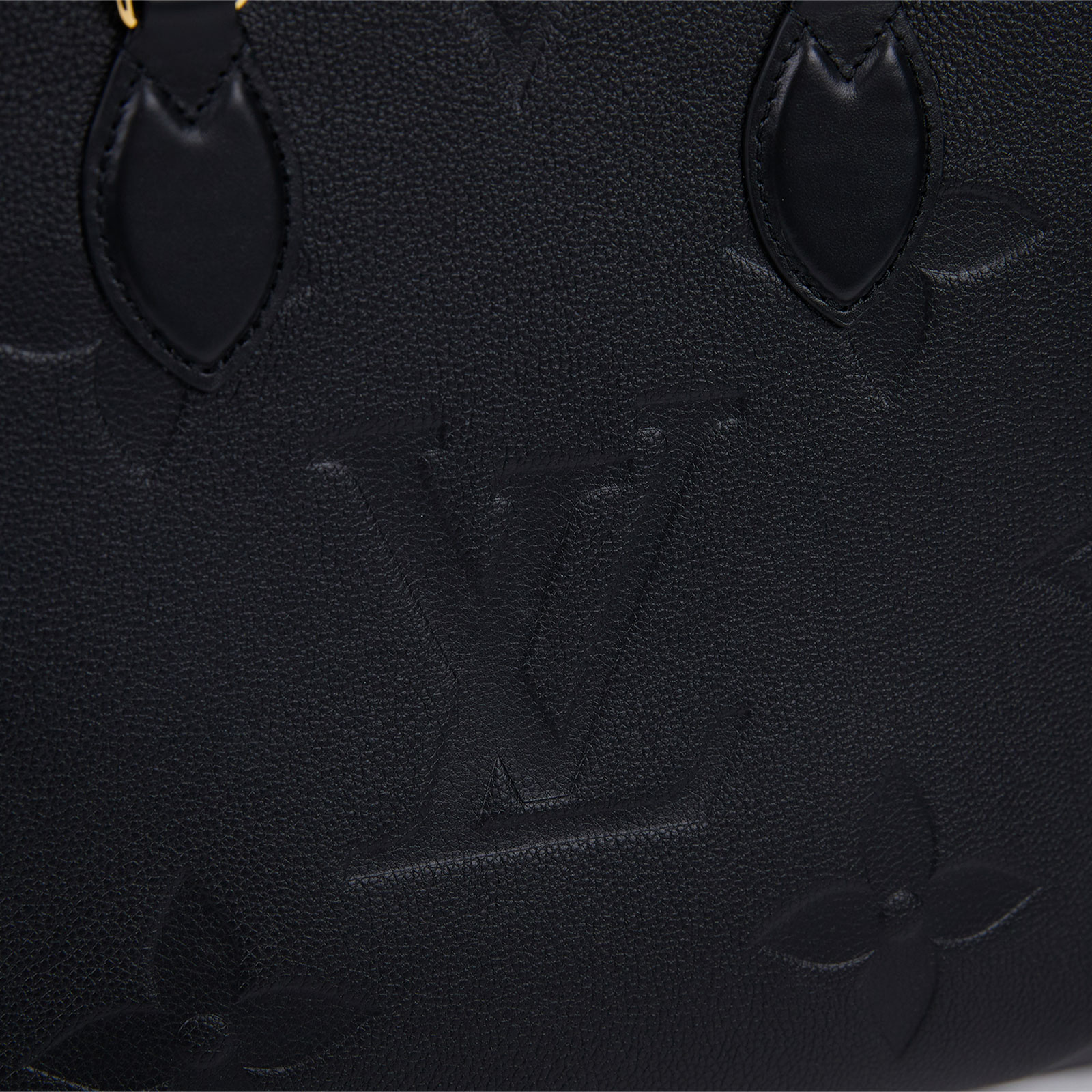 路易威登 LOUIS VUITTON OnTheGo MM 黑色 壓花 手提 肩背包 M45595 晶片款 黑ONTHEGO MM 防塵袋/原廠盒子/購買證明