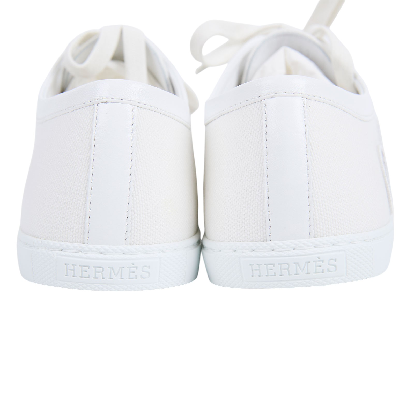 愛馬仕 Hermes Innocent 運動鞋 女鞋 H241180Zv90370 白帆布刺繡球鞋 #37 防塵袋/原廠盒子/購買證明