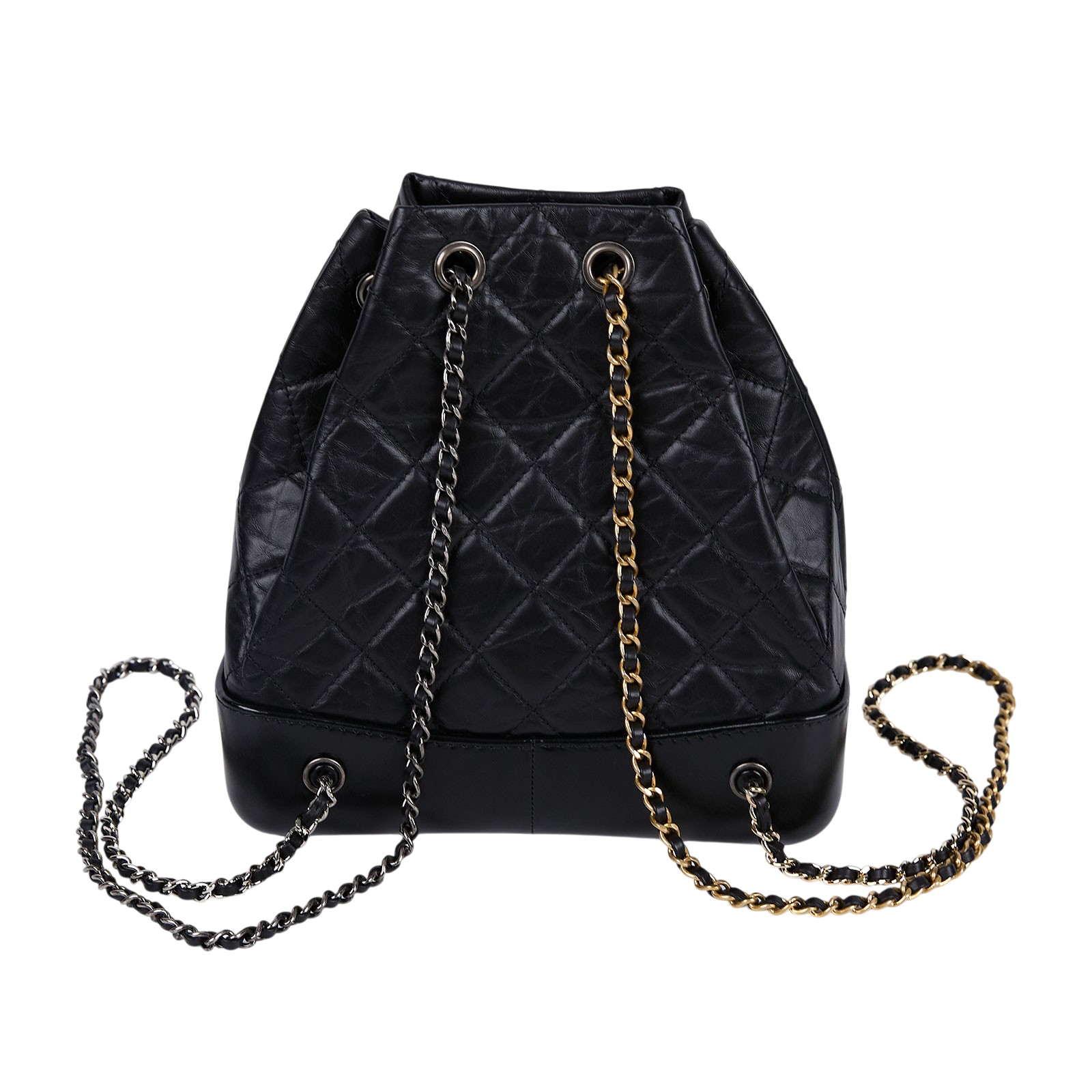 香奈兒 CHANEL 流浪包 小型 後背包 A94485 黑銀流浪後背 小 防塵袋/原廠盒子/保證卡