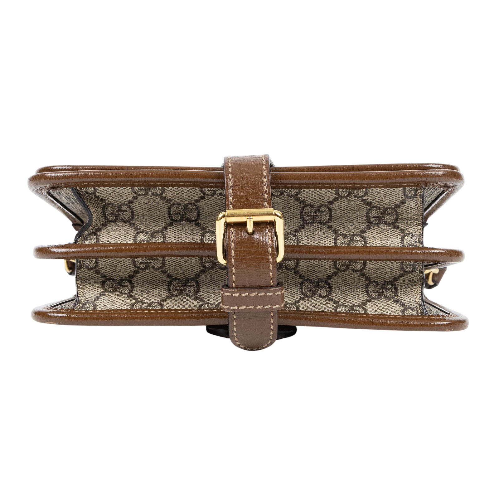 古馳 GUCCI Interlocking G 迷你 斜揹袋 671620 92TCG 棕Retro系列GG 帆布迷你復古馬鞍包肩背包 防塵袋