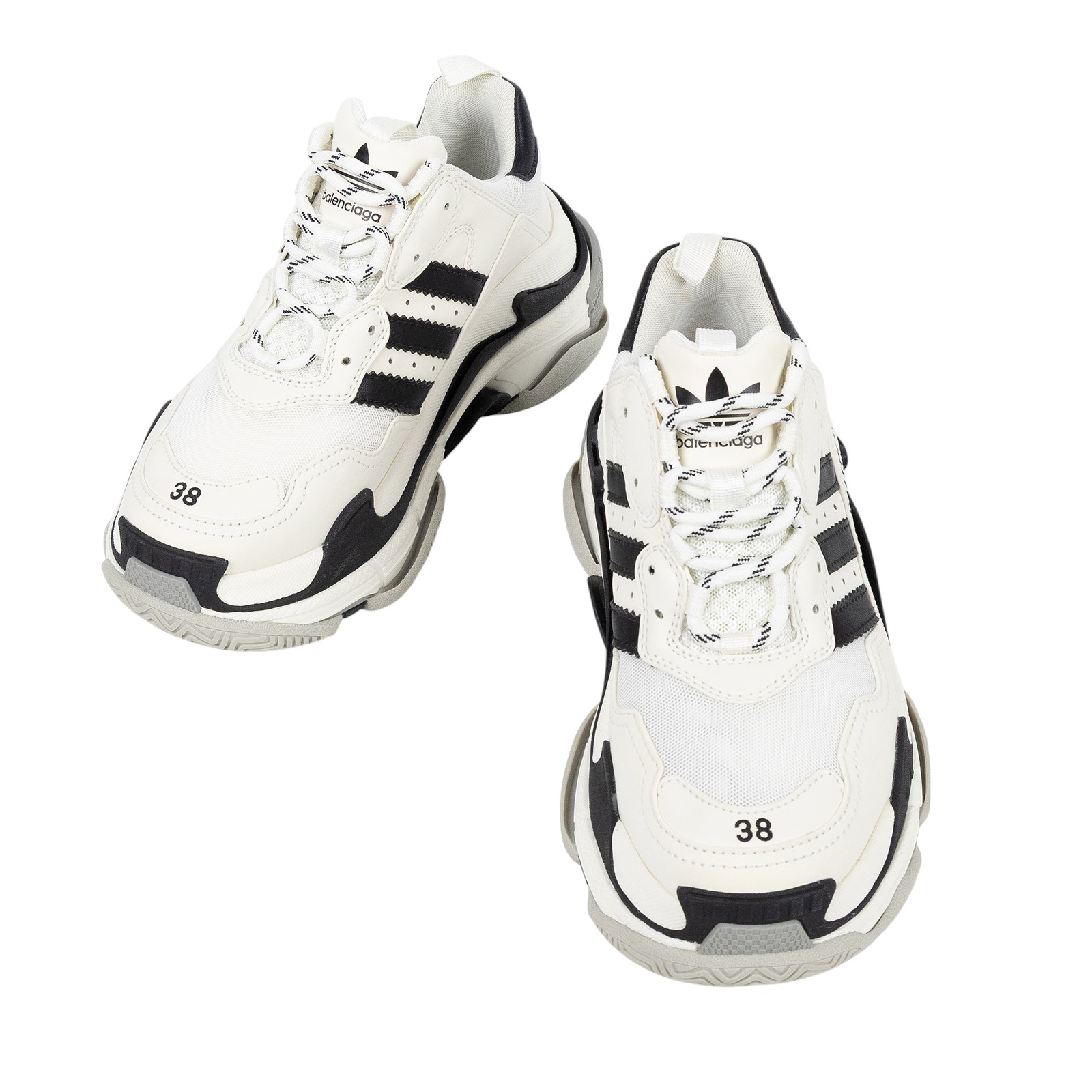 巴黎世家 BALENCIAGA ADIDAS 聯名 Speed Trainers S 運動鞋 710020W2ZB19112_38  無附屬品