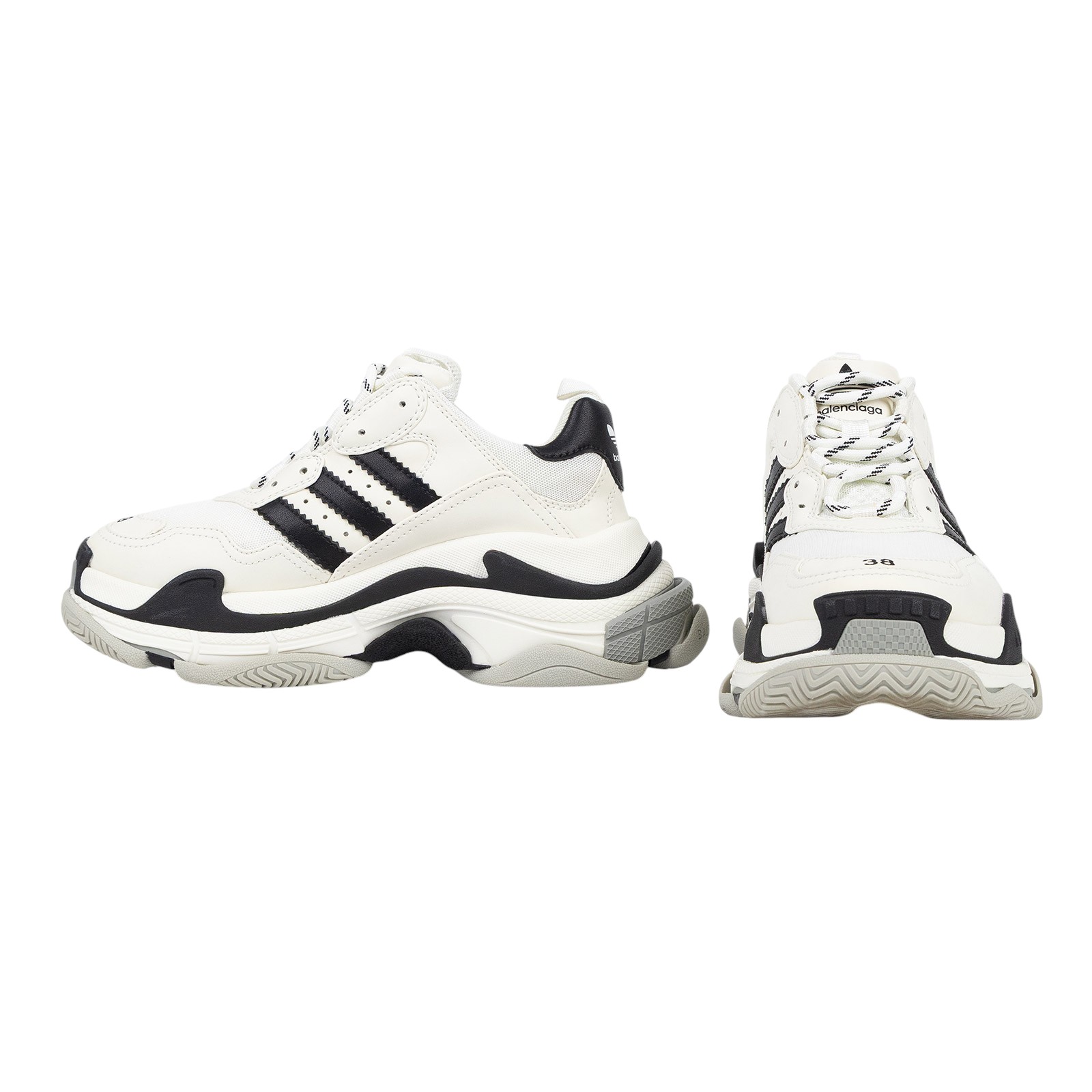 巴黎世家 BALENCIAGA ADIDAS 聯名 Speed Trainers S 運動鞋 710020W2ZB19112_38  無附屬品