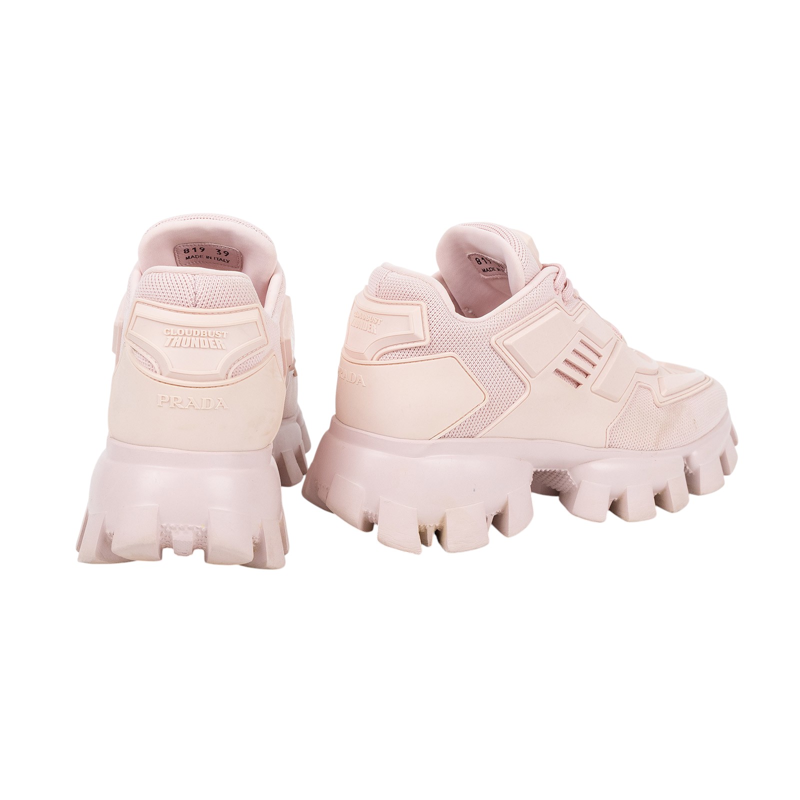 普拉達 PRADA Cloudbust Thunder 運動鞋 1E819L_3KR2_39 粉厚底運動鞋 #39 無附屬品