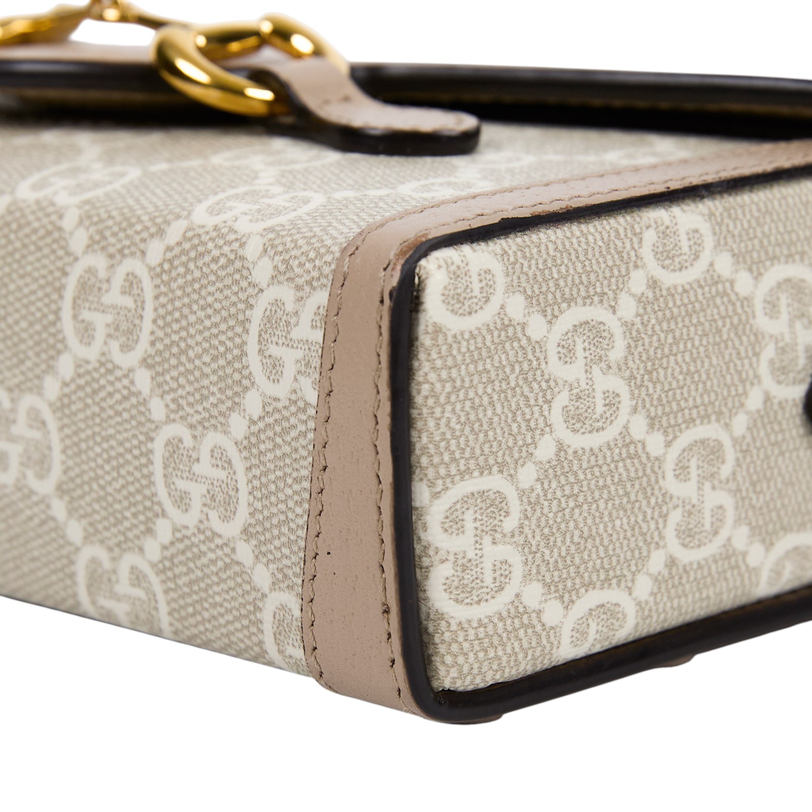 古馳 GUCCI Horsebit 1955 馬銜扣 迷你袋 斜背包 卡其色 699296 UULBG  防塵袋/原廠盒子/購買證明