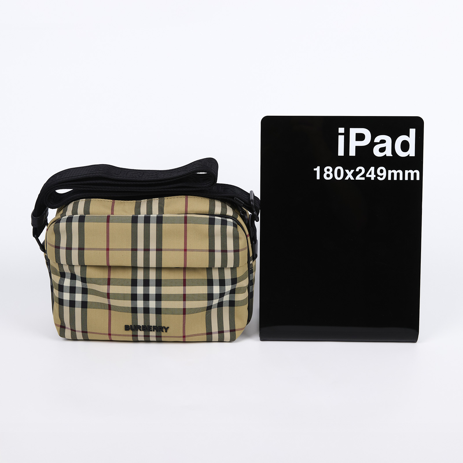 博柏利 BURBERRY ReBURBERRY Edit 斜背包 8069760 格紋相機包 防塵袋