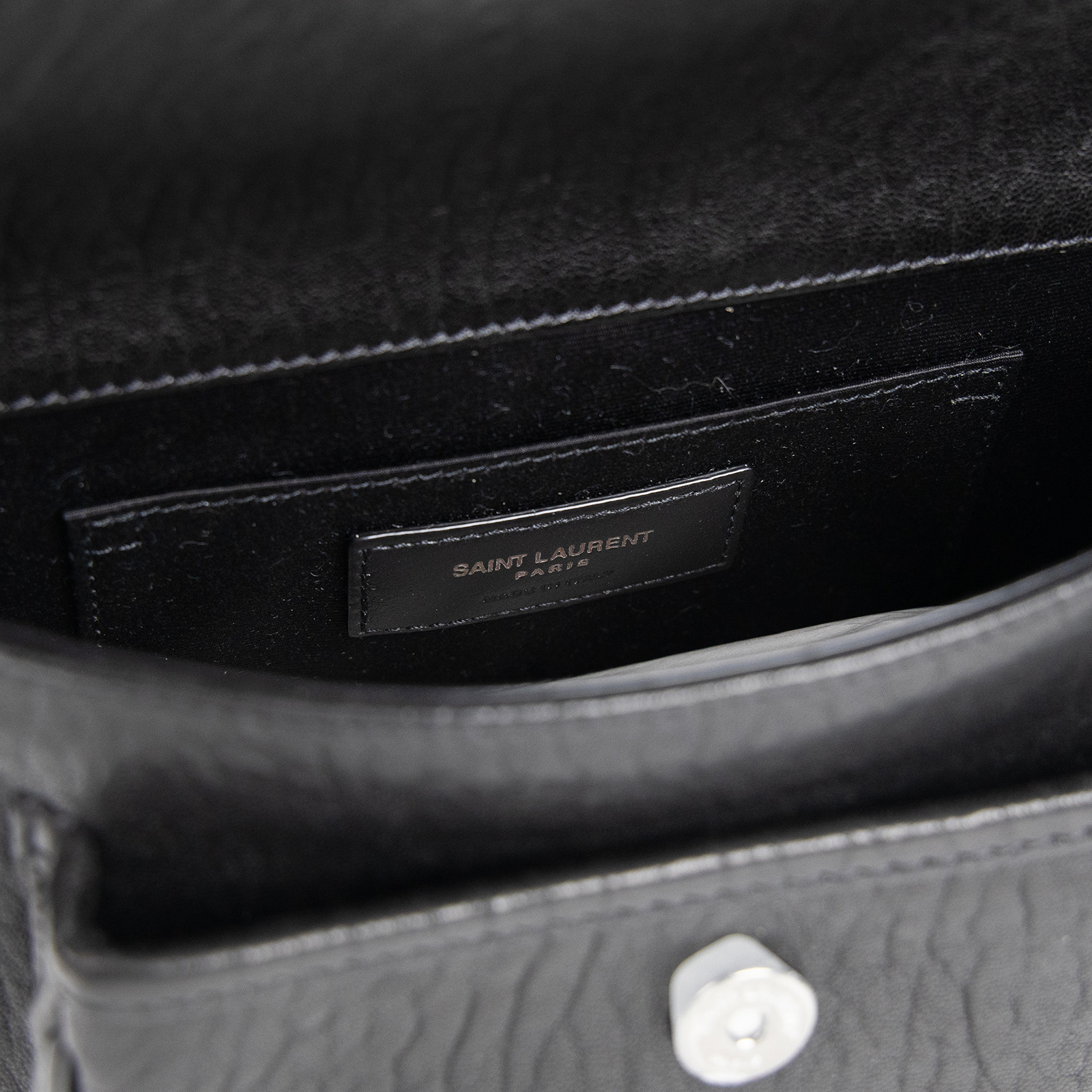 聖羅蘭 YSL SAINT LAURENT Niki 粒面小羊皮 迷你手袋 銀色五金 828736AACIA 黑粒面小羊皮NIKI MIN 原廠盒子/防塵袋