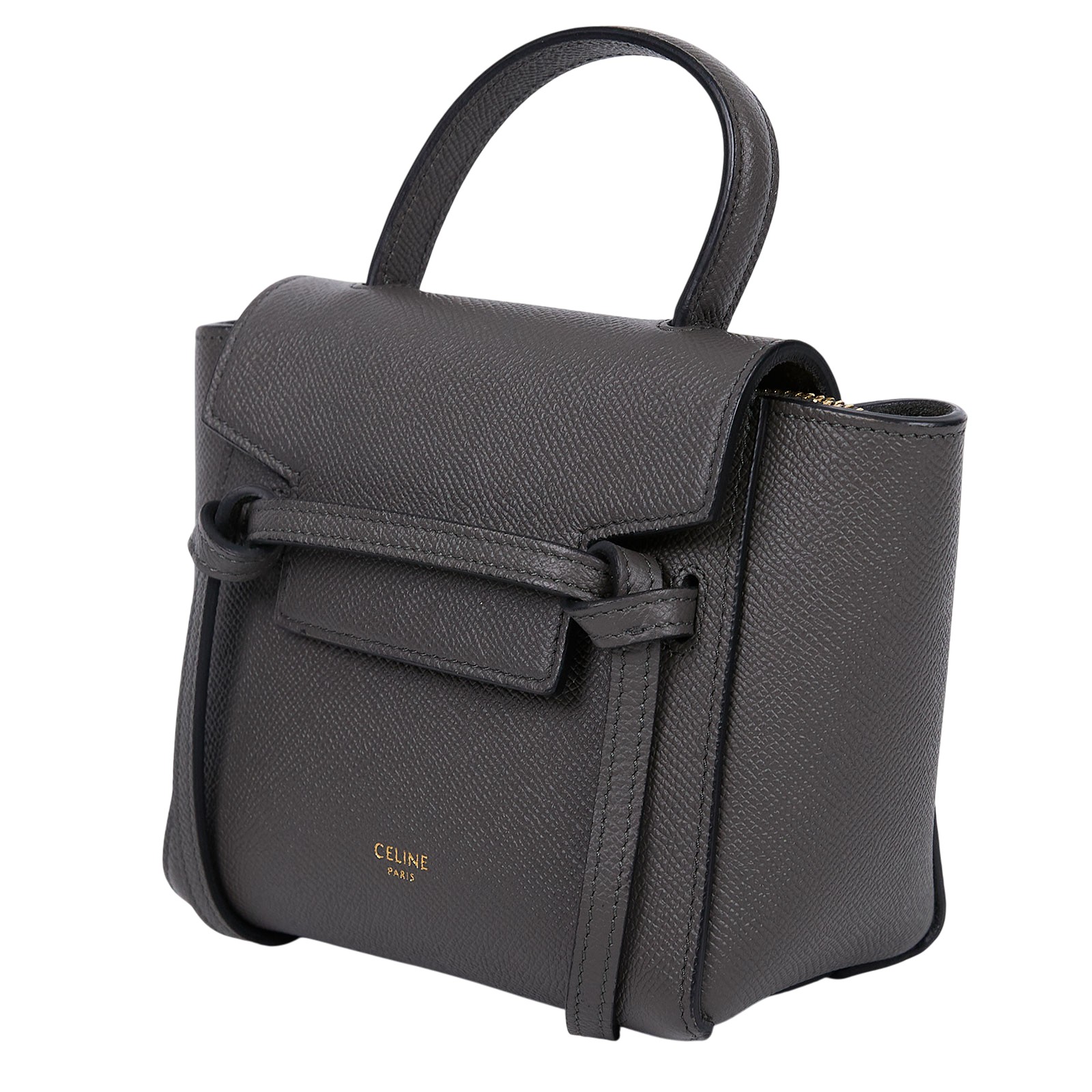 思琳 CELINE Pico Belt 手袋 194263ZVA 灰Pico Belt Bag 防塵袋/原廠盒子/購買證明