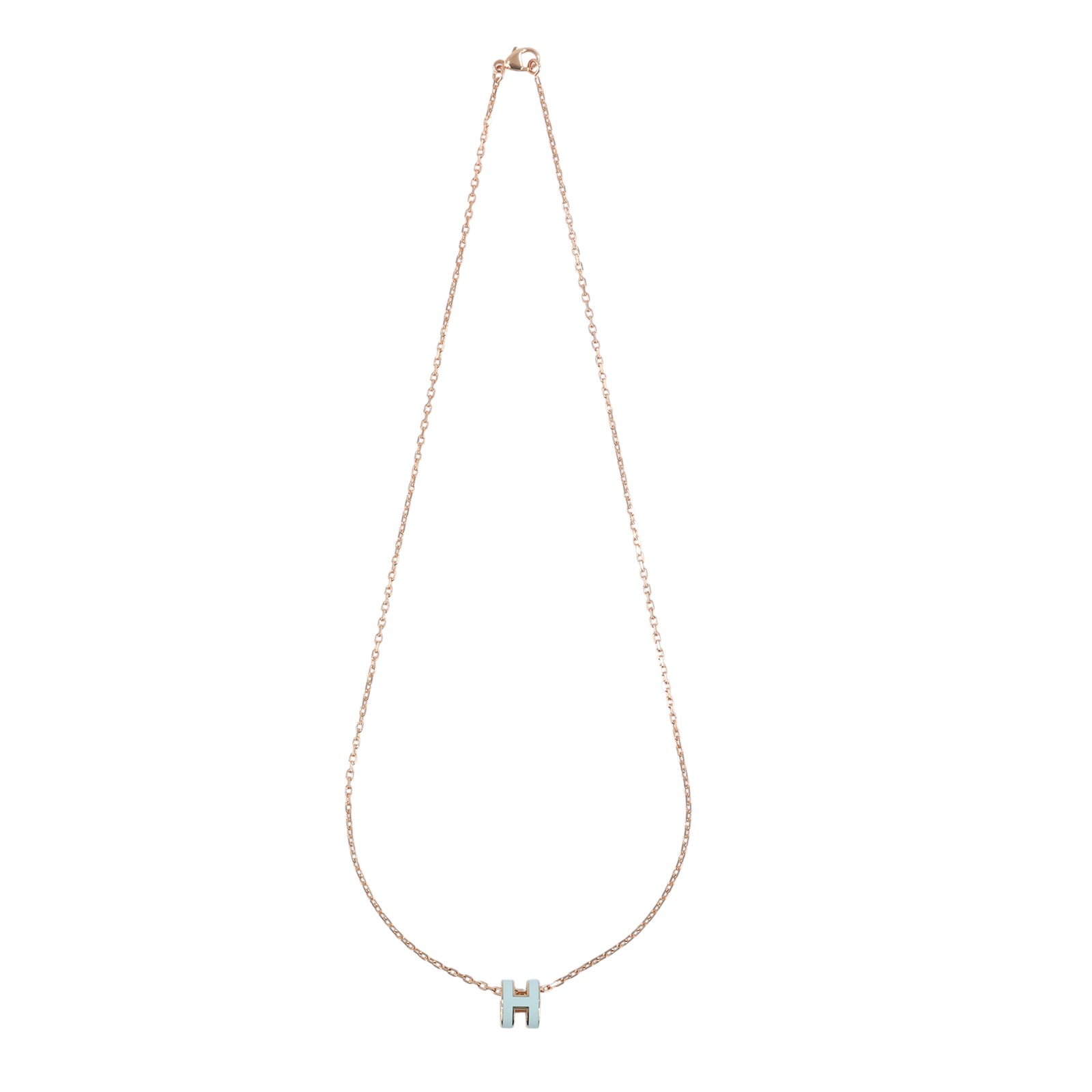 愛馬仕 Hermes Mini Pop H 墜飾 氣泡綠色 H147992FO17 GD 02 52 氣泡綠/玫金POP項鍊 MINI 防塵袋/原廠盒子