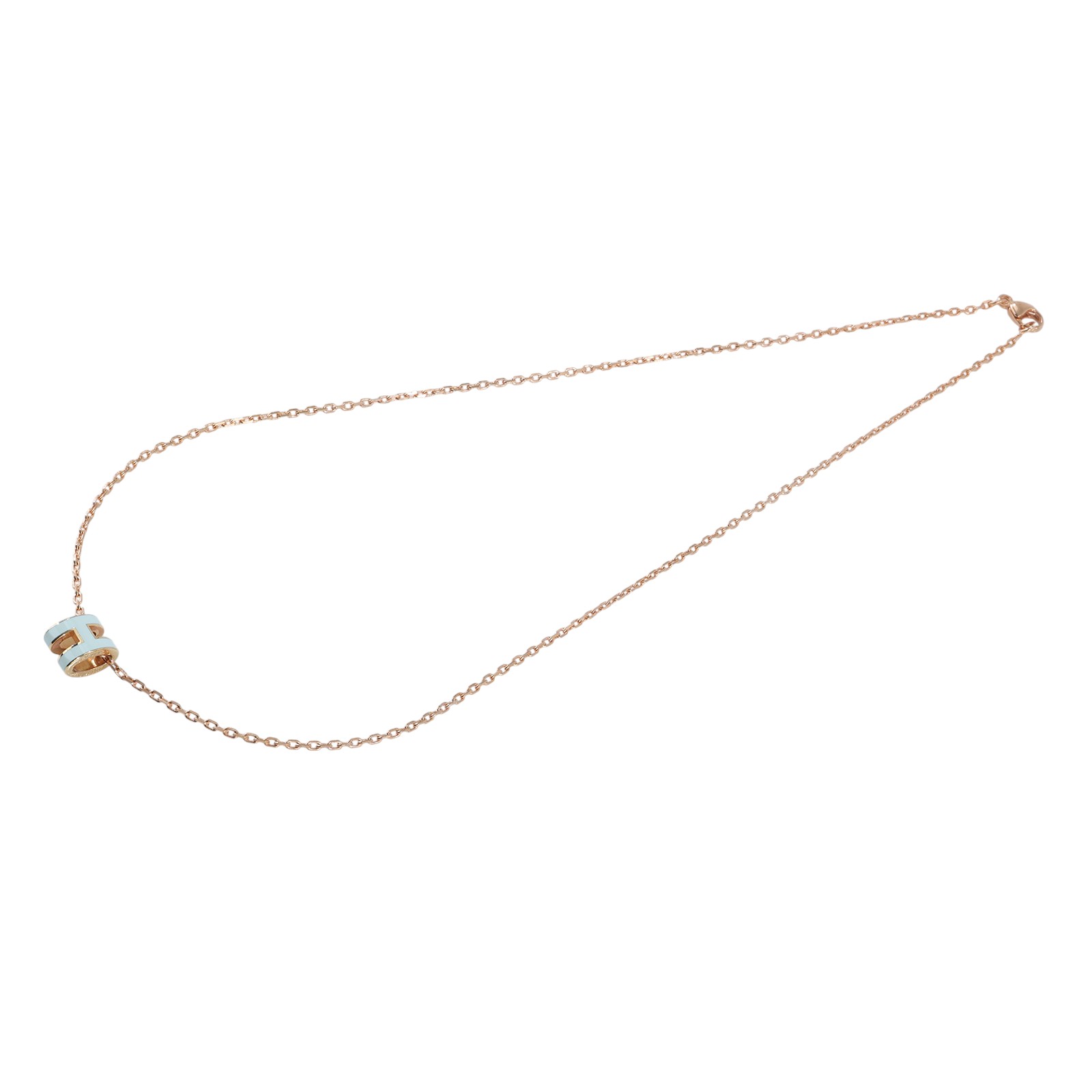 愛馬仕 Hermes Mini Pop H 墜飾 氣泡綠色 H147992FO17 GD 02 52 氣泡綠/玫金POP項鍊 MINI 防塵袋/原廠盒子