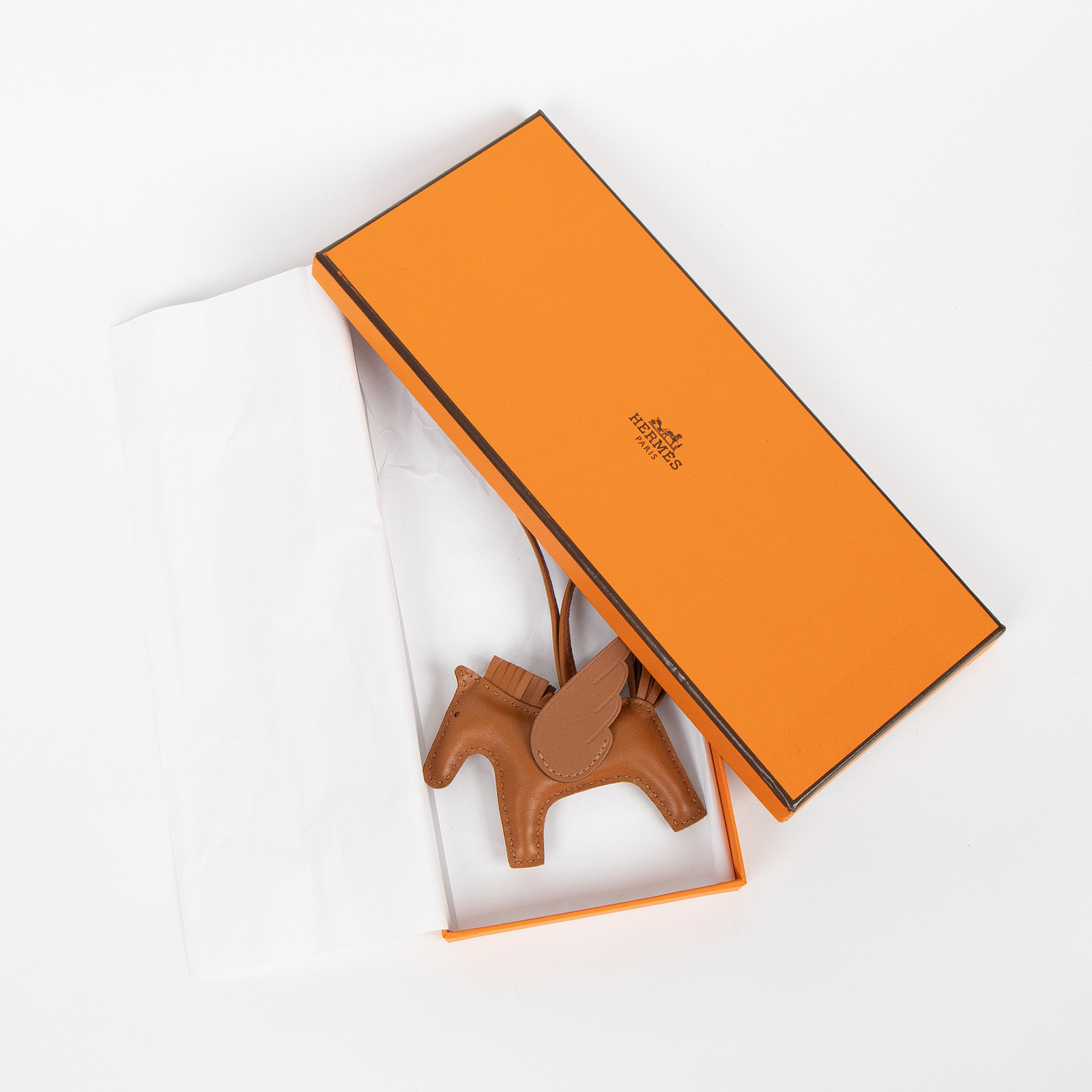 愛馬仕 Hermes Rodeo PM 飛馬 吊飾 RODEOPM B刻 深焦糖飛馬 PM 原廠盒子