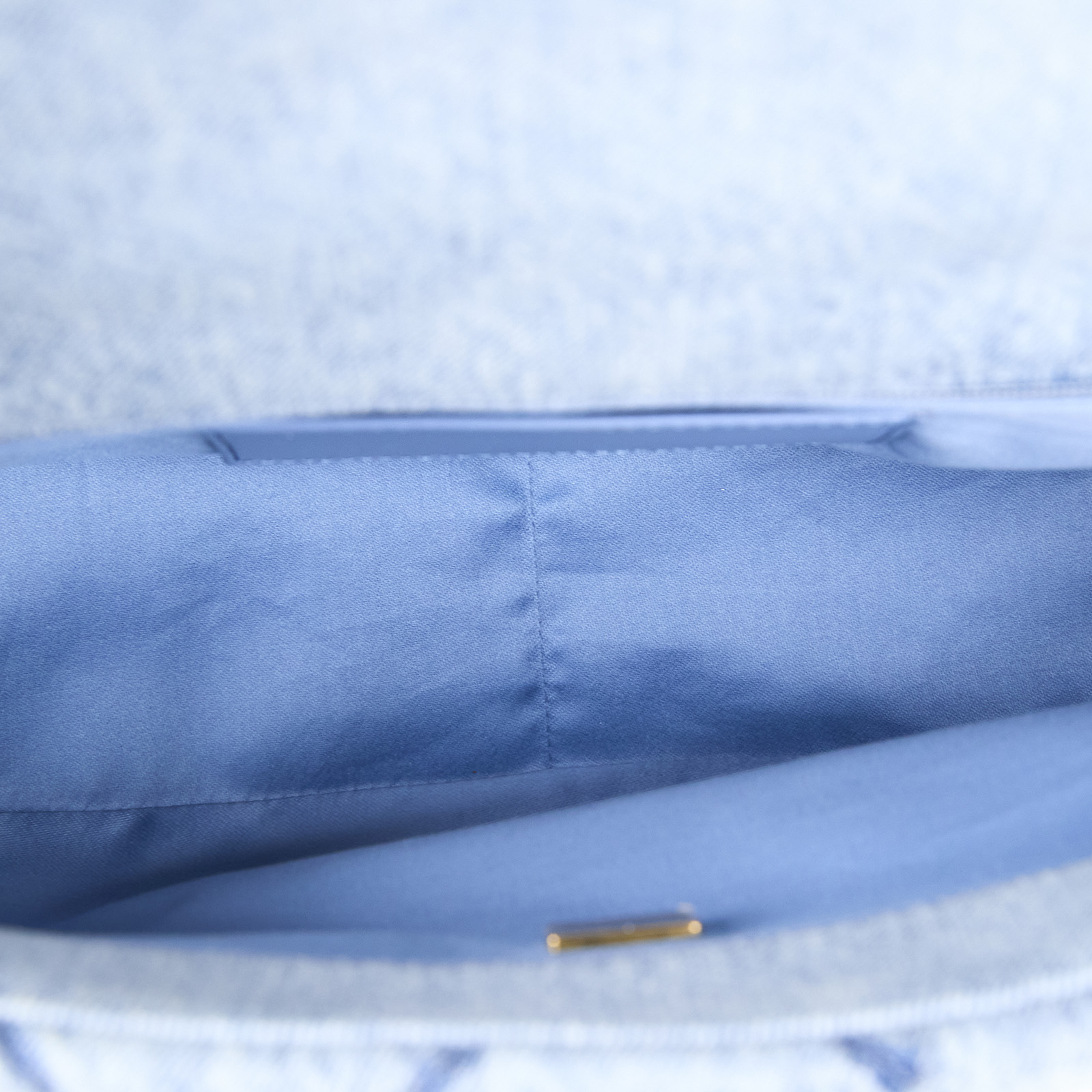 香奈兒 CHANEL 牛仔 CF 肩背包 口蓋包 丹寧 藍色 AS5737 晶片款 牛仔掀蓋包 防塵袋/原廠盒子