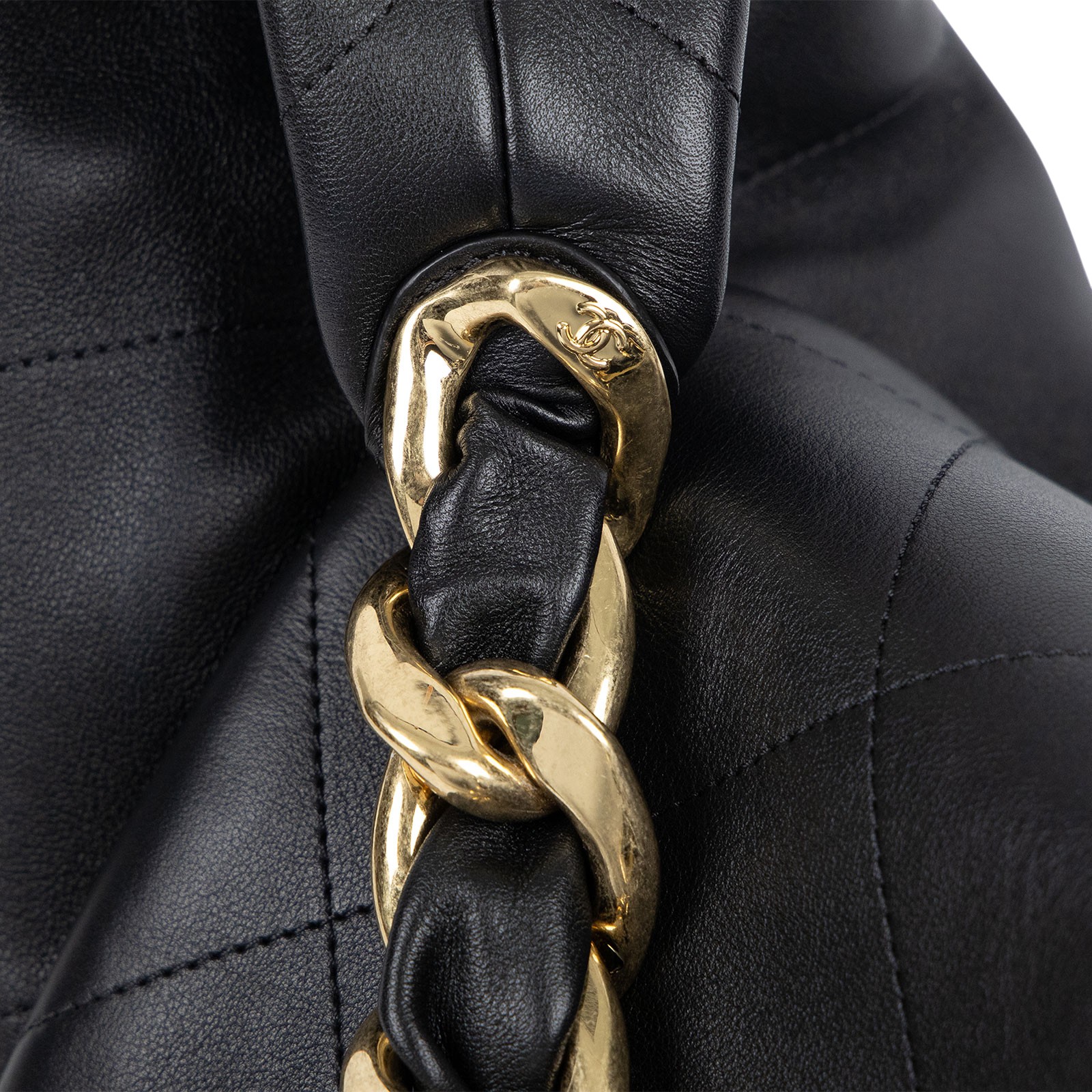 香奈兒 CHANEL 流浪包 Ｍaxi Hobo Bag 超大型 肩背包 AS5838 晶片款 黑掀蓋流浪包 防塵袋/原廠盒子