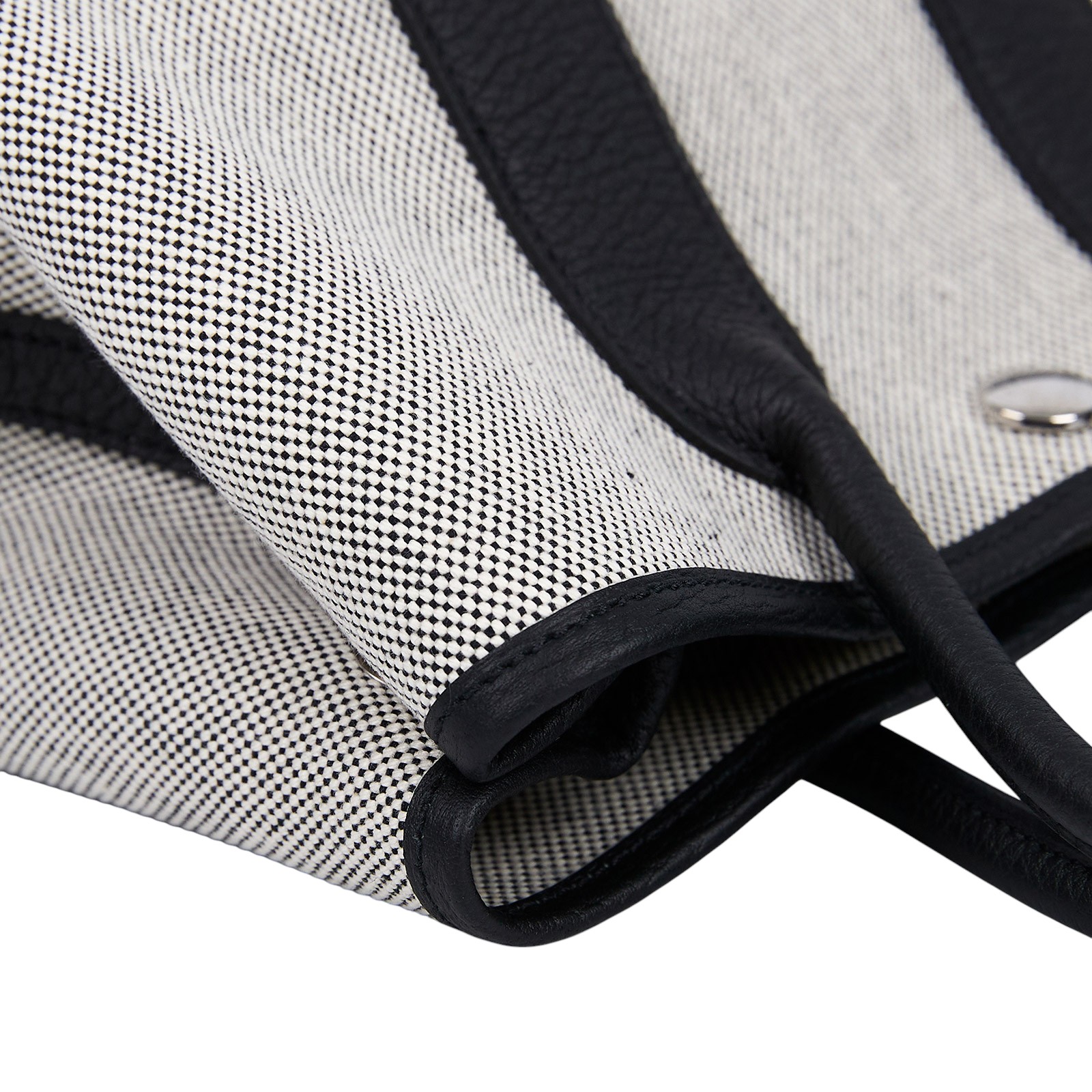 愛馬仕 Hermes Garden Party 花園派對包 23 銀色五金 亞麻色 黑色 H086418CKAC W刻  防塵袋/原廠盒子/購買證明