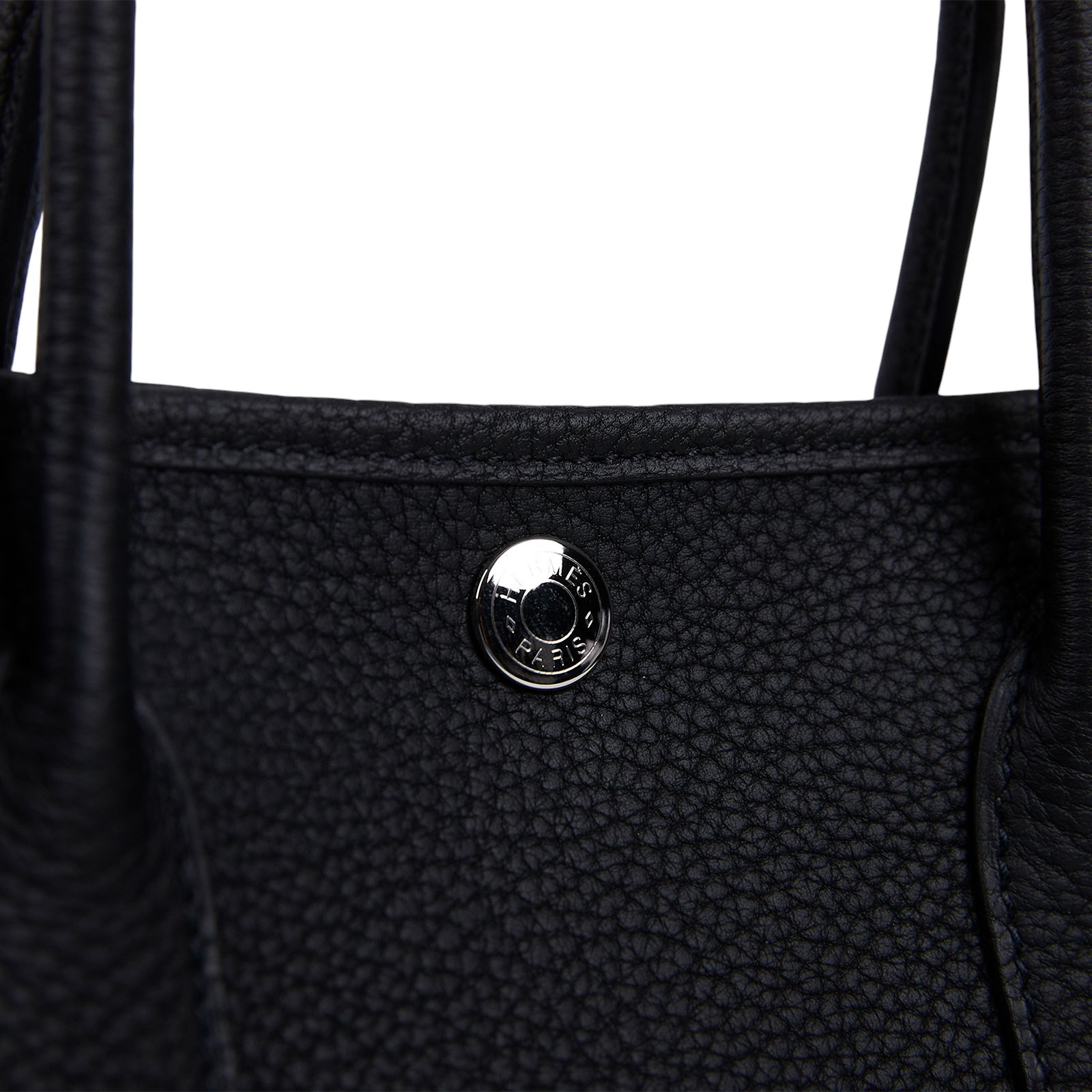 愛馬仕 Hermes Garden Party 花園派對包 30 黑色 銀色五金 H051568CK89 C刻  防塵袋/原廠盒子/明細