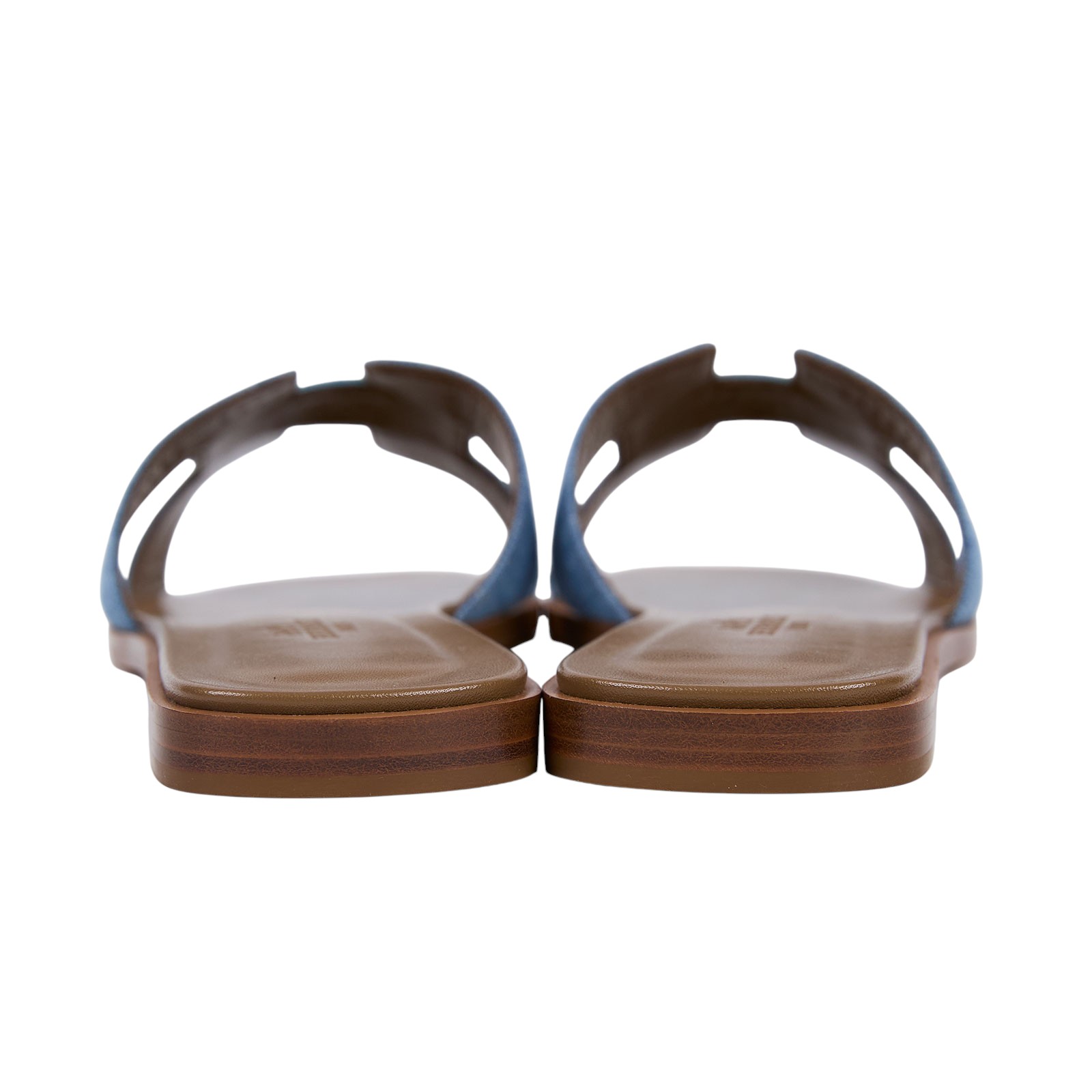 愛馬仕 Hermes Oran 涼鞋 H211242ZvBC375  淺牛仔H拖鞋 #37.5 防塵袋/原廠盒子