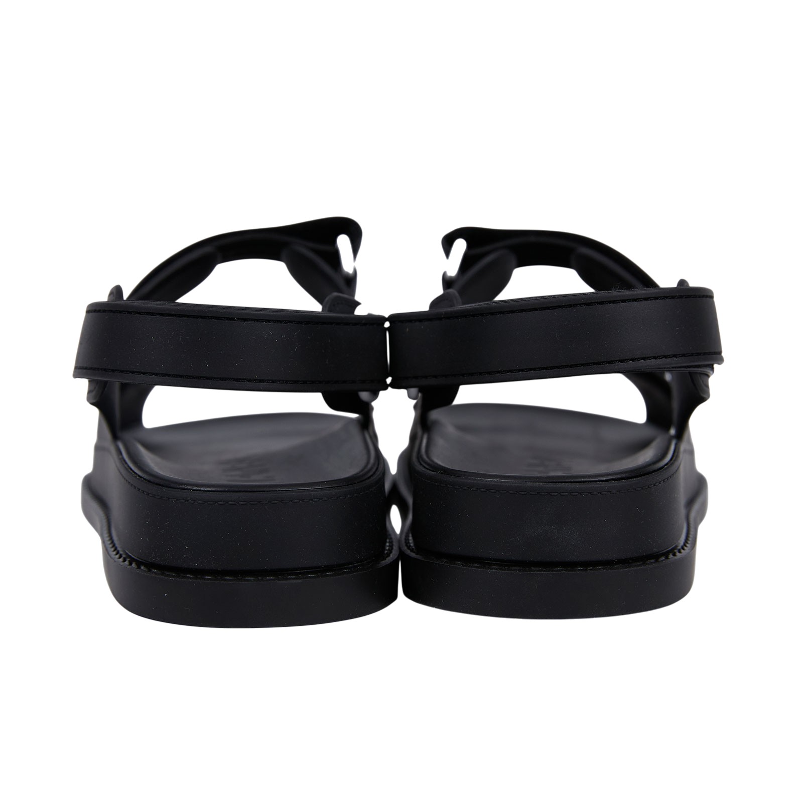 香奈兒 CHANEL 雙C LOGO 勃肯 拖鞋 白色 黑色 G35607_37 黑PVC勃肯拖鞋 防塵袋/原廠盒子/購買證明