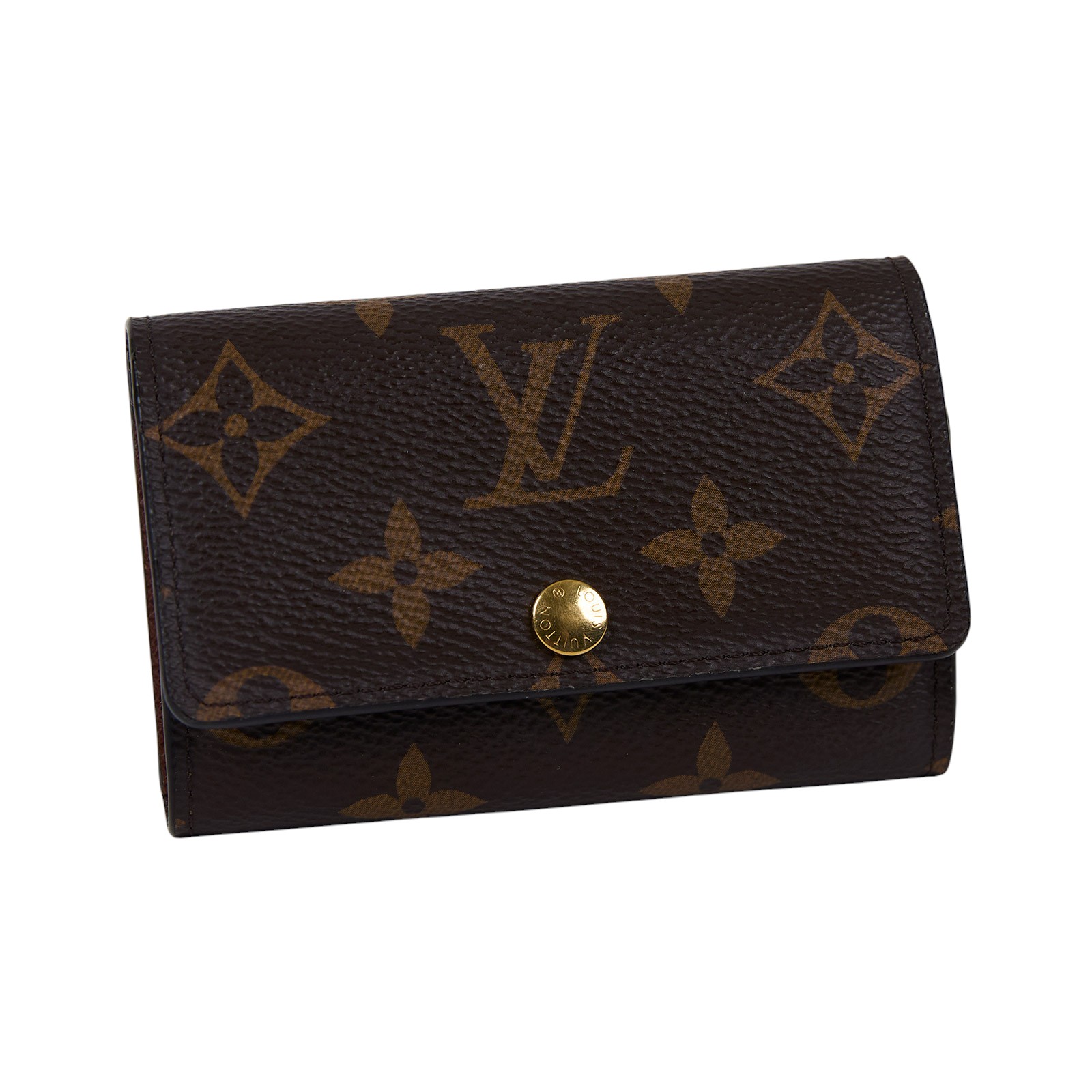 路易威登 LOUIS VUITTON 6 匙鑰匙包 經典帆布 M62630 棕原花鑰匙包 防塵袋/原廠盒子