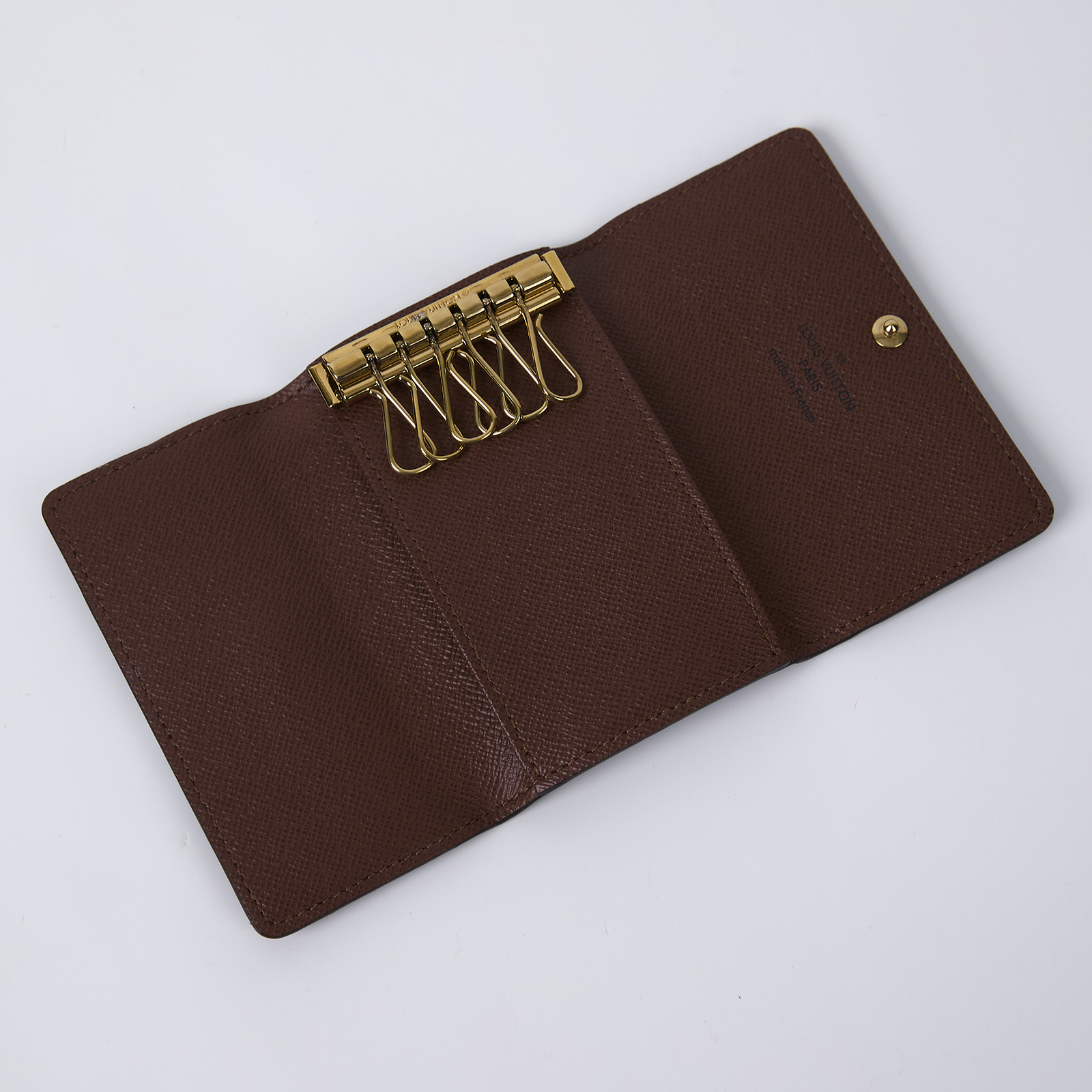 路易威登 LOUIS VUITTON 6 匙鑰匙包 經典帆布 M62630 棕原花鑰匙包 防塵袋/原廠盒子
