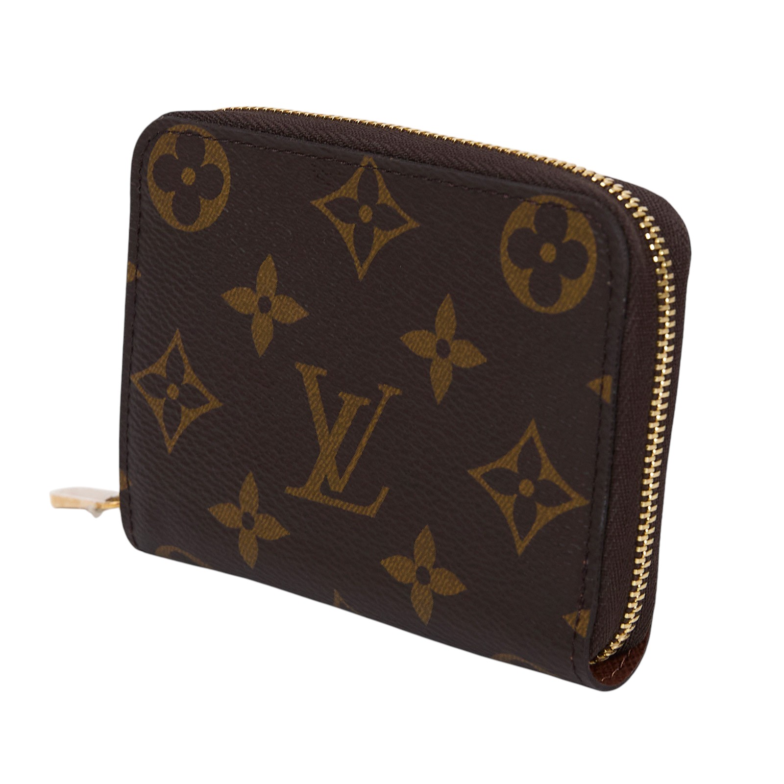 路易威登 LOUIS VUITTON 拉鏈零錢包 經典帆布 M60067 晶片款 原花零錢包 防塵袋/原廠盒子