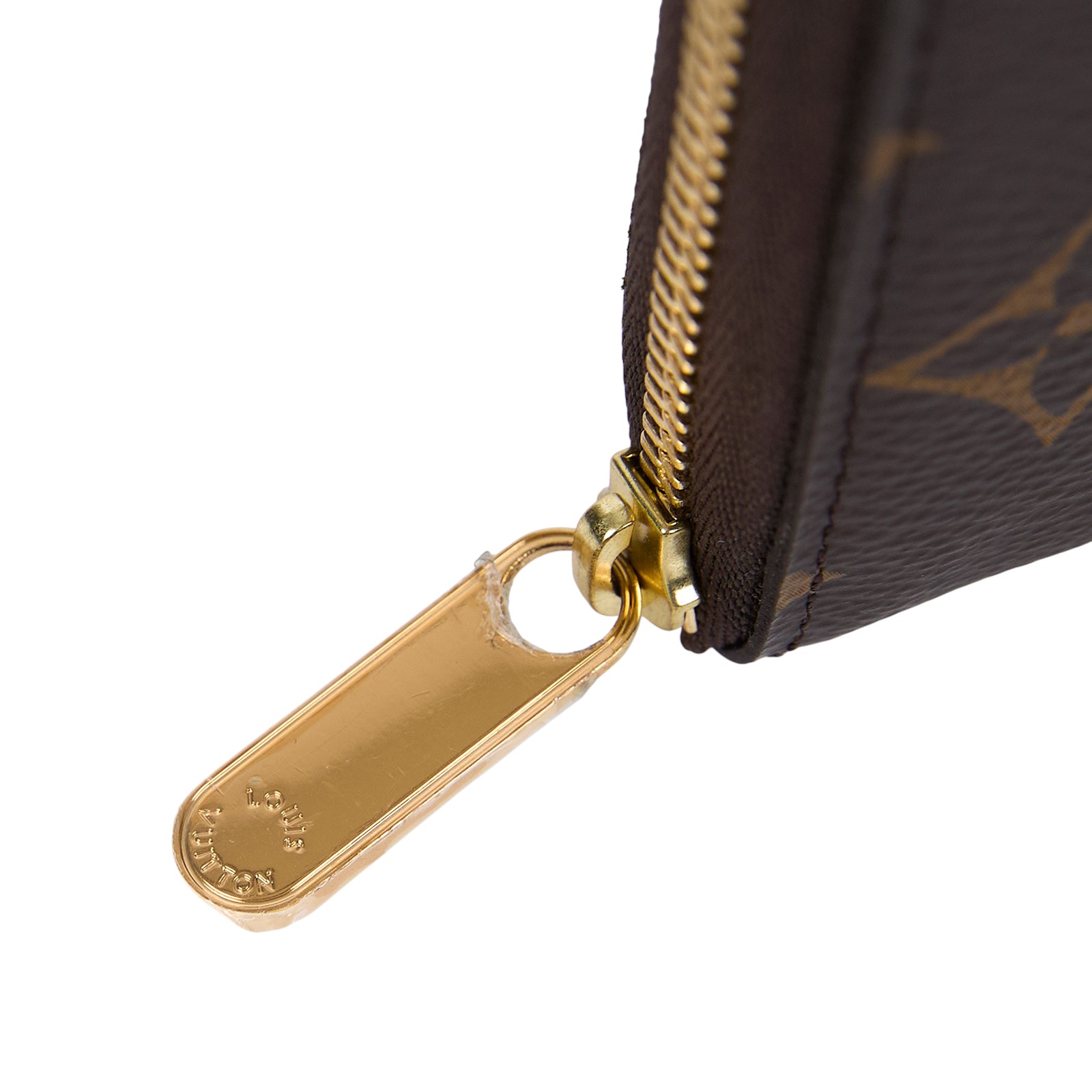 路易威登 LOUIS VUITTON 拉鏈零錢包 經典帆布 M60067 晶片款 原花零錢包 防塵袋/原廠盒子