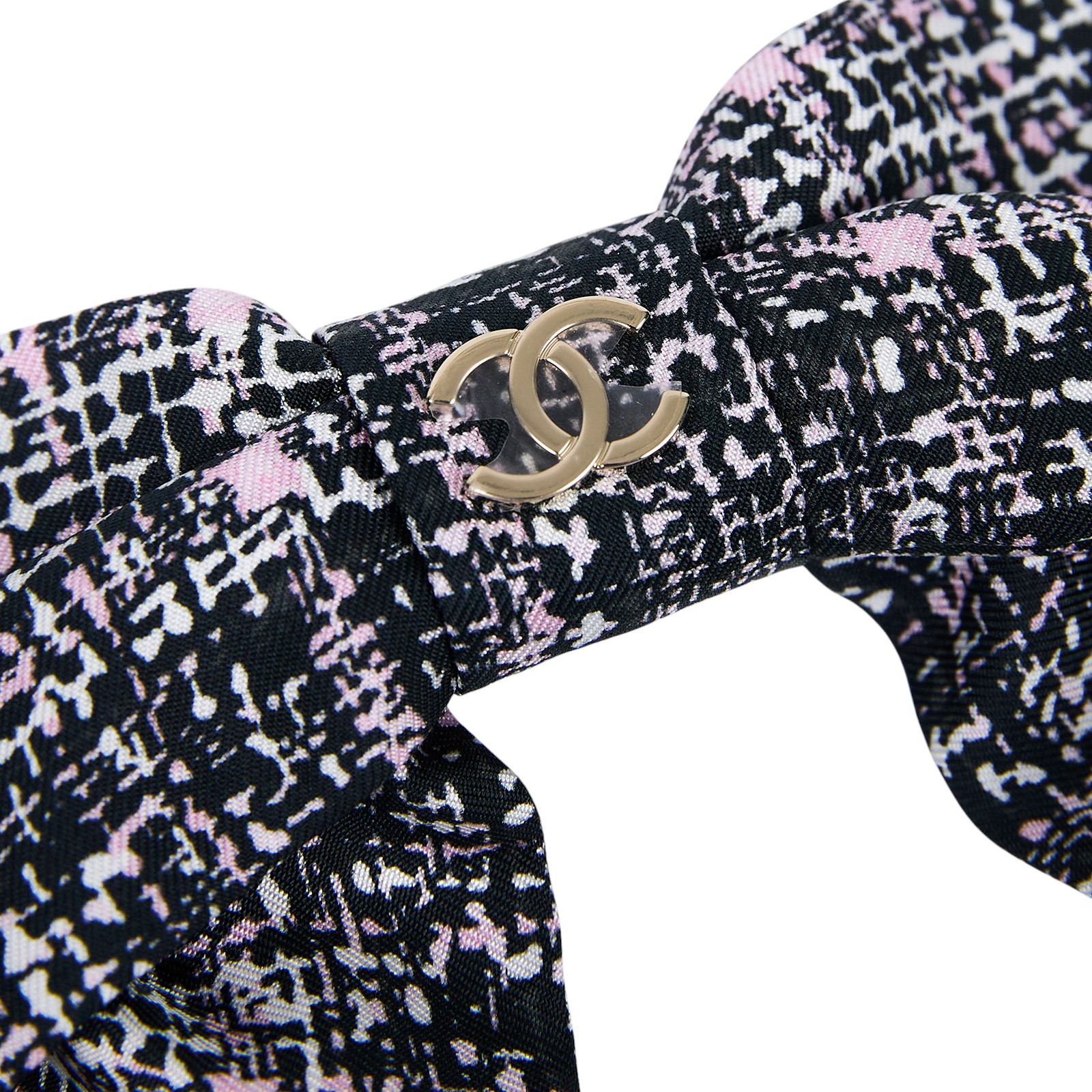 香奈兒 CHANEL CC 蝴蝶結 髮夾 AAB346 AAB346 黑蝴蝶結髮夾 原廠盒子