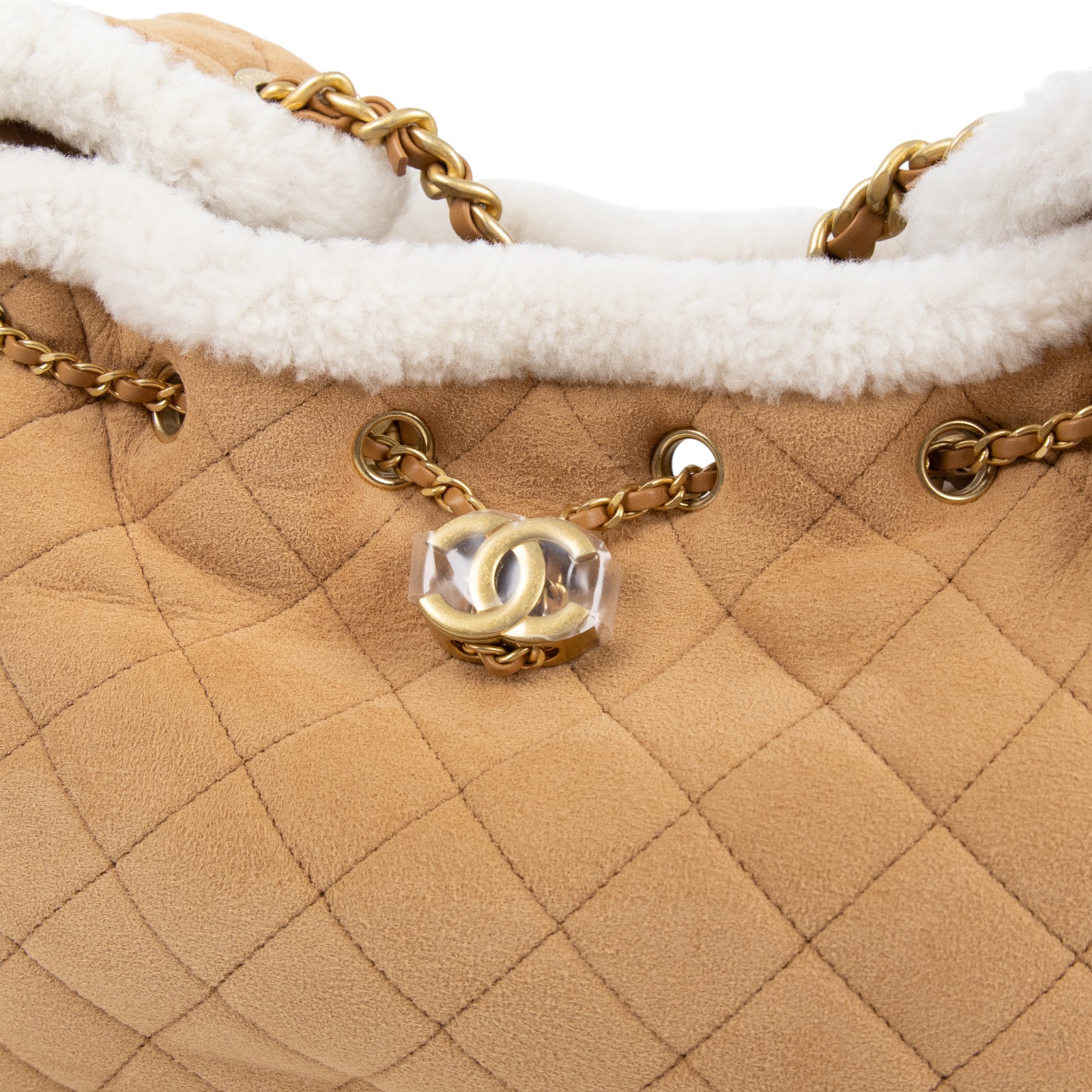 香奈兒 CHANEL 25 小型包 AS5293 B22309 晶片款 卡其麂皮25包 小號 防塵袋/購買證明影本