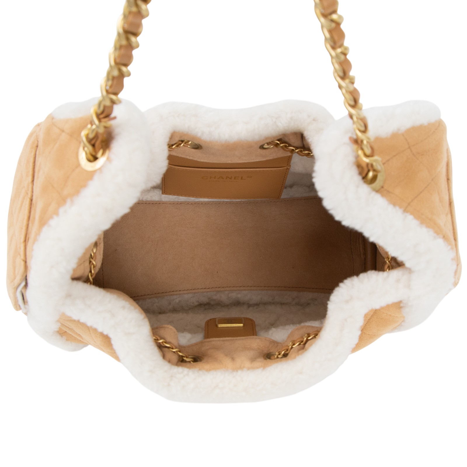 香奈兒 CHANEL 25 小型包 AS5293 B22309 晶片款 卡其麂皮25包 小號 防塵袋/購買證明影本