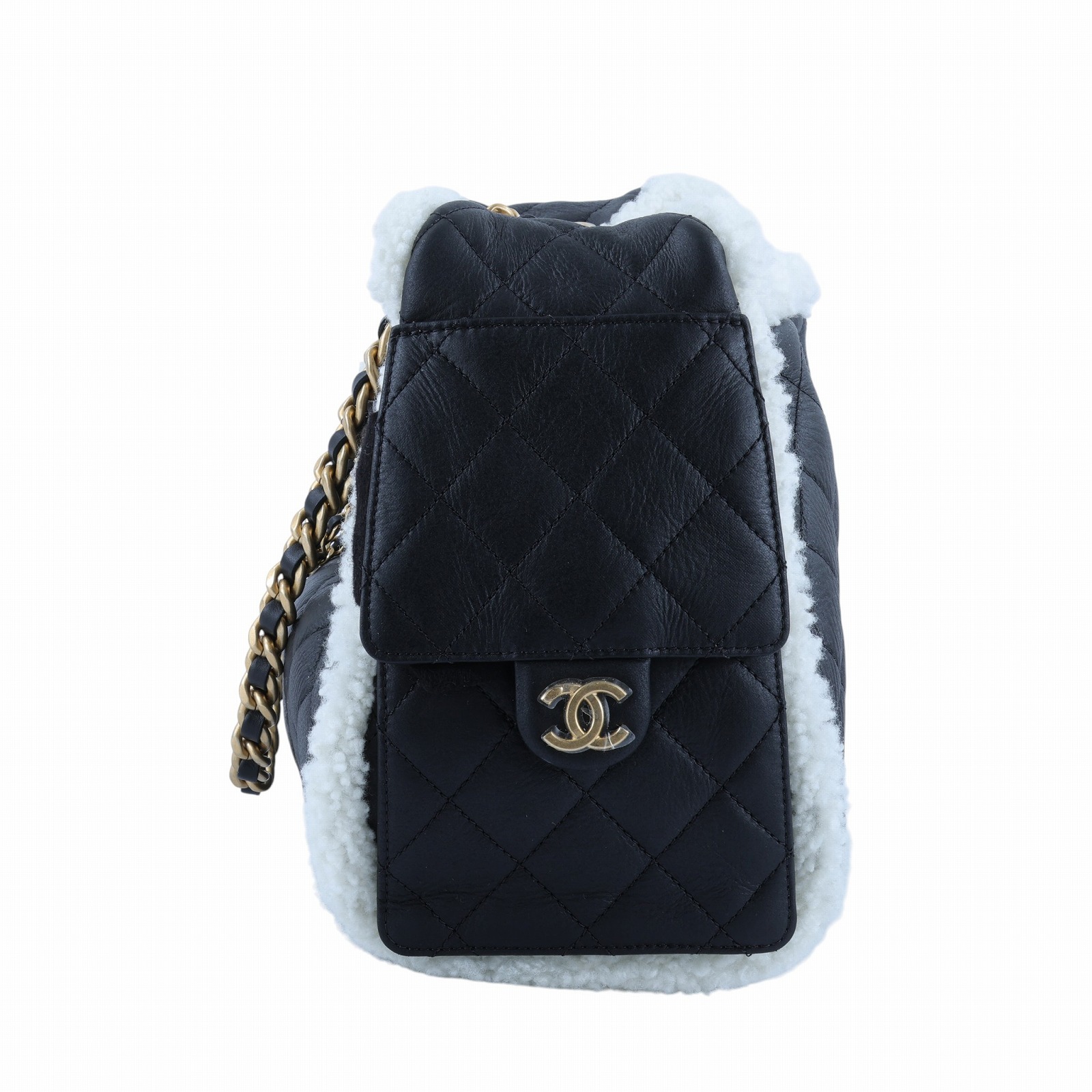 香奈兒 CHANEL 25 小型包 AS5293 B22310 晶片款 黑毛邊25包  小號 防塵袋/購買證明影本